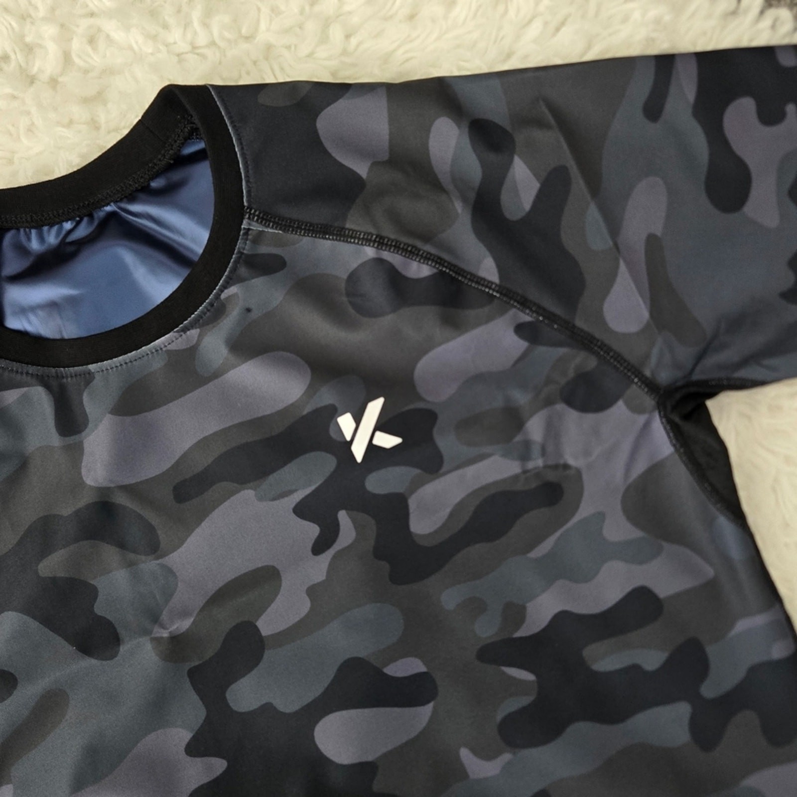 Kewlioo Men’s Athletic Sauna Gym Heat Trapping T-Shirt. Camo. Size XL. N…
