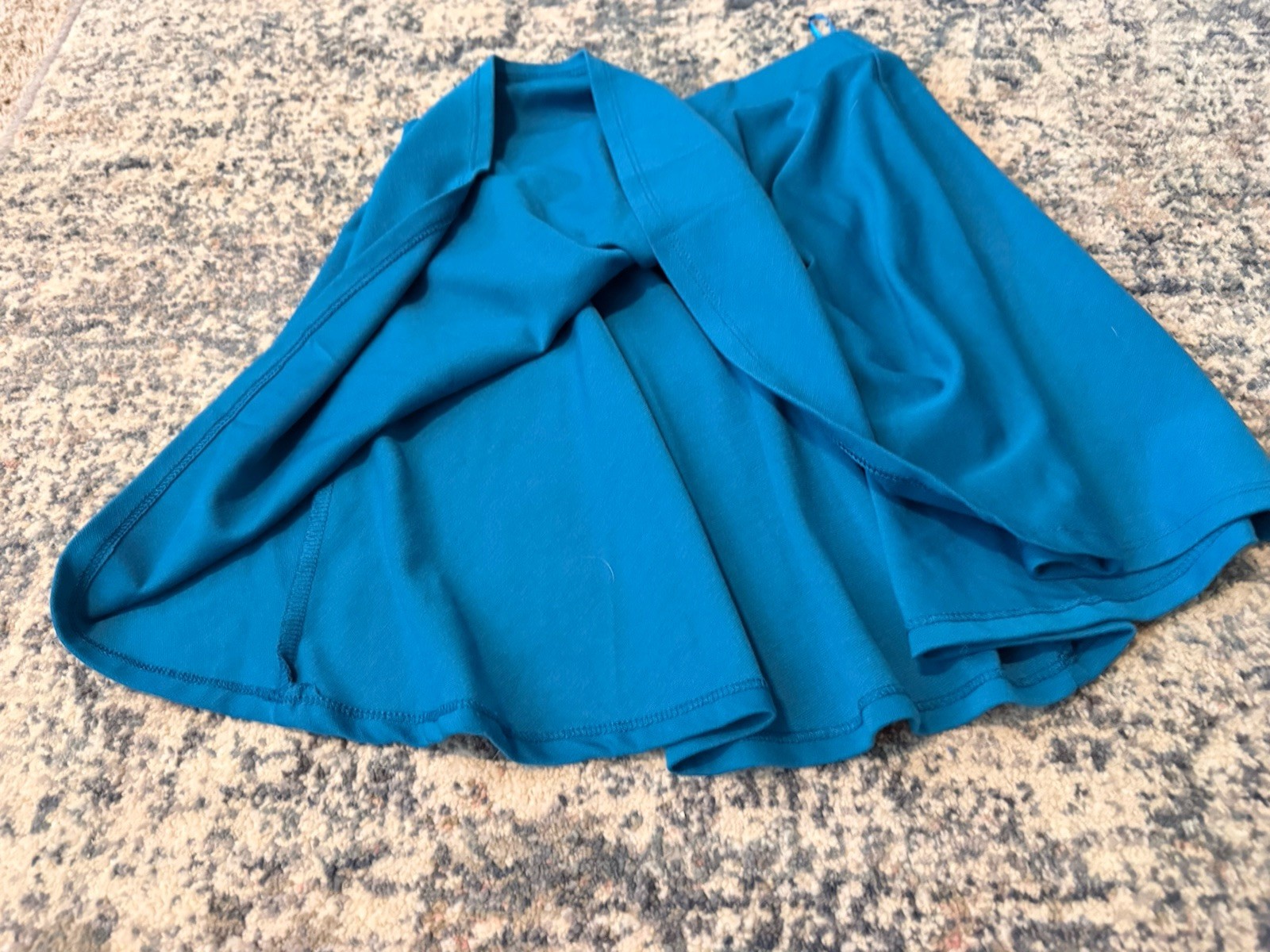 Ambiance Apparel Women’s S Blue Solid Skater Short Skirt Knit