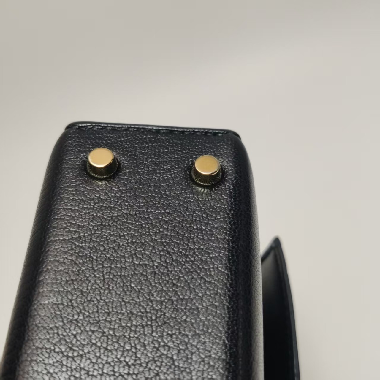 Hermes Verrou Mini 17 Chevre Mysore Black 89 Noir Permabrass Gold Hardware Auth