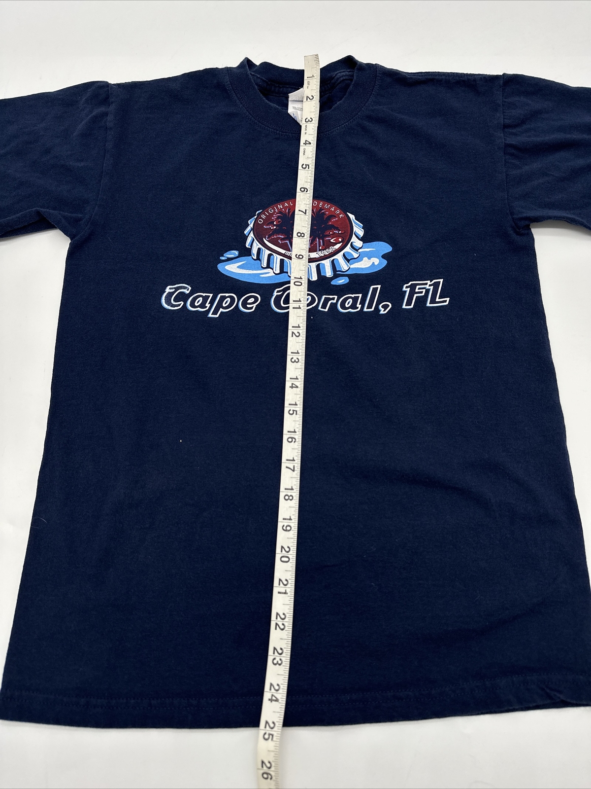 Cape Coral T-Shirt Men Small Graphic Print Blue Gildan…#6714