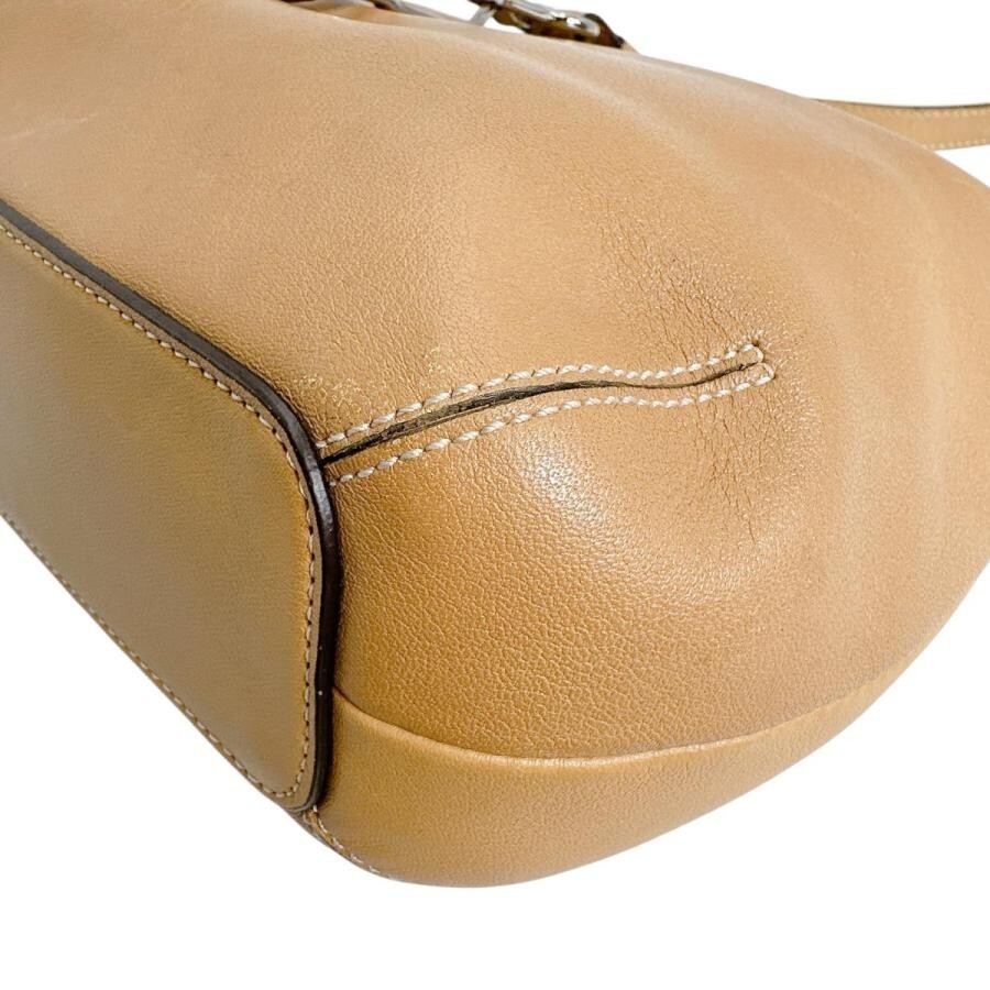 COACH Gallery Tote Camel Leather Shoulder Bag Women Medium Open Top 7.9in
