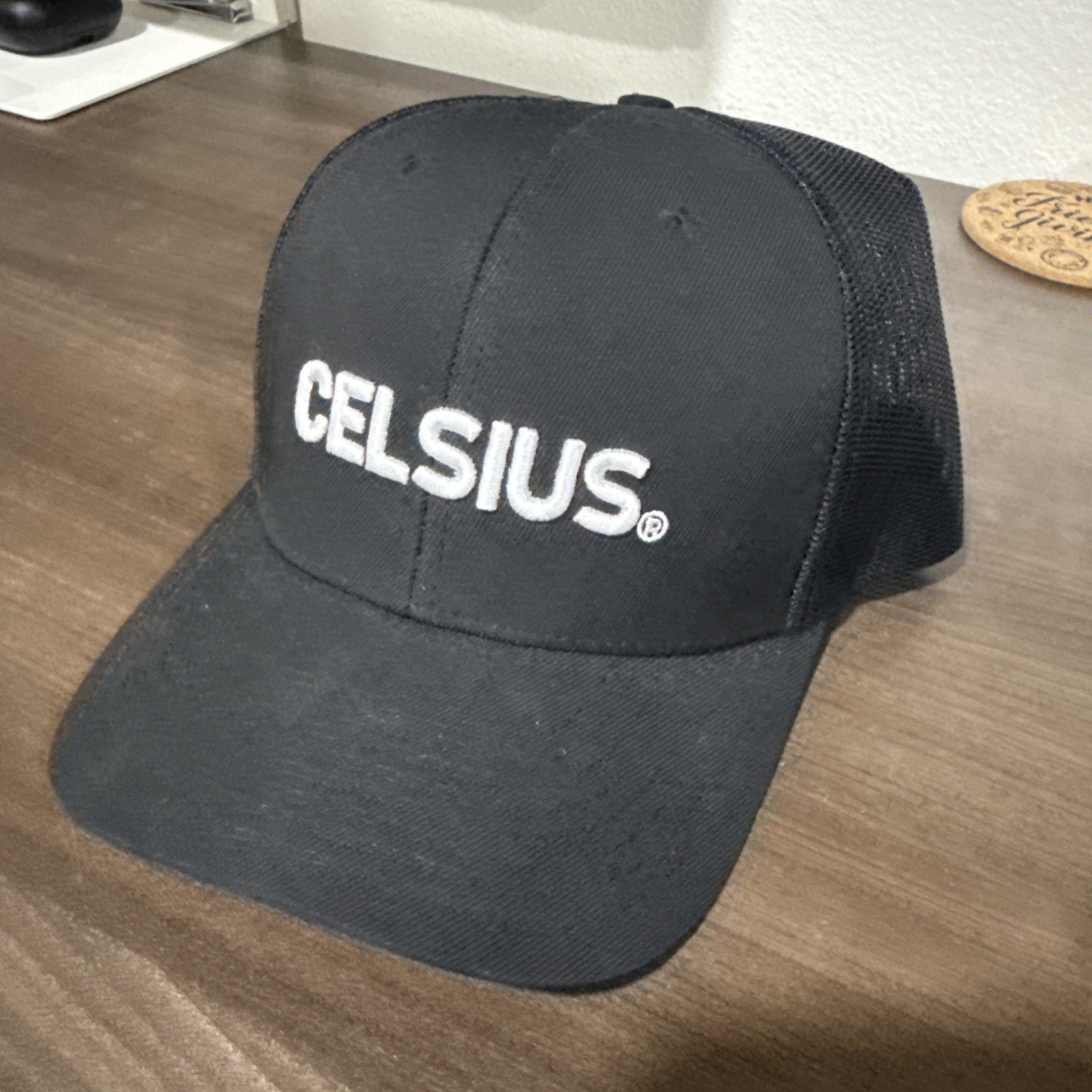 celsius Energy DRINK hat 3D embroidered black snapback beverage cap