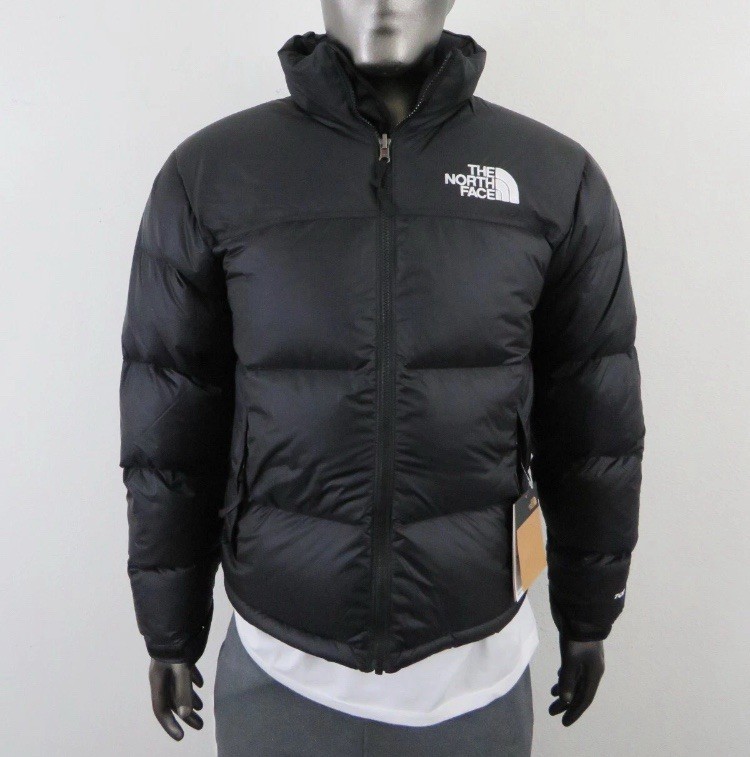 Mens North Face 1996 Retro Nuptse 700 Puffer Jacket – Black – Size Small