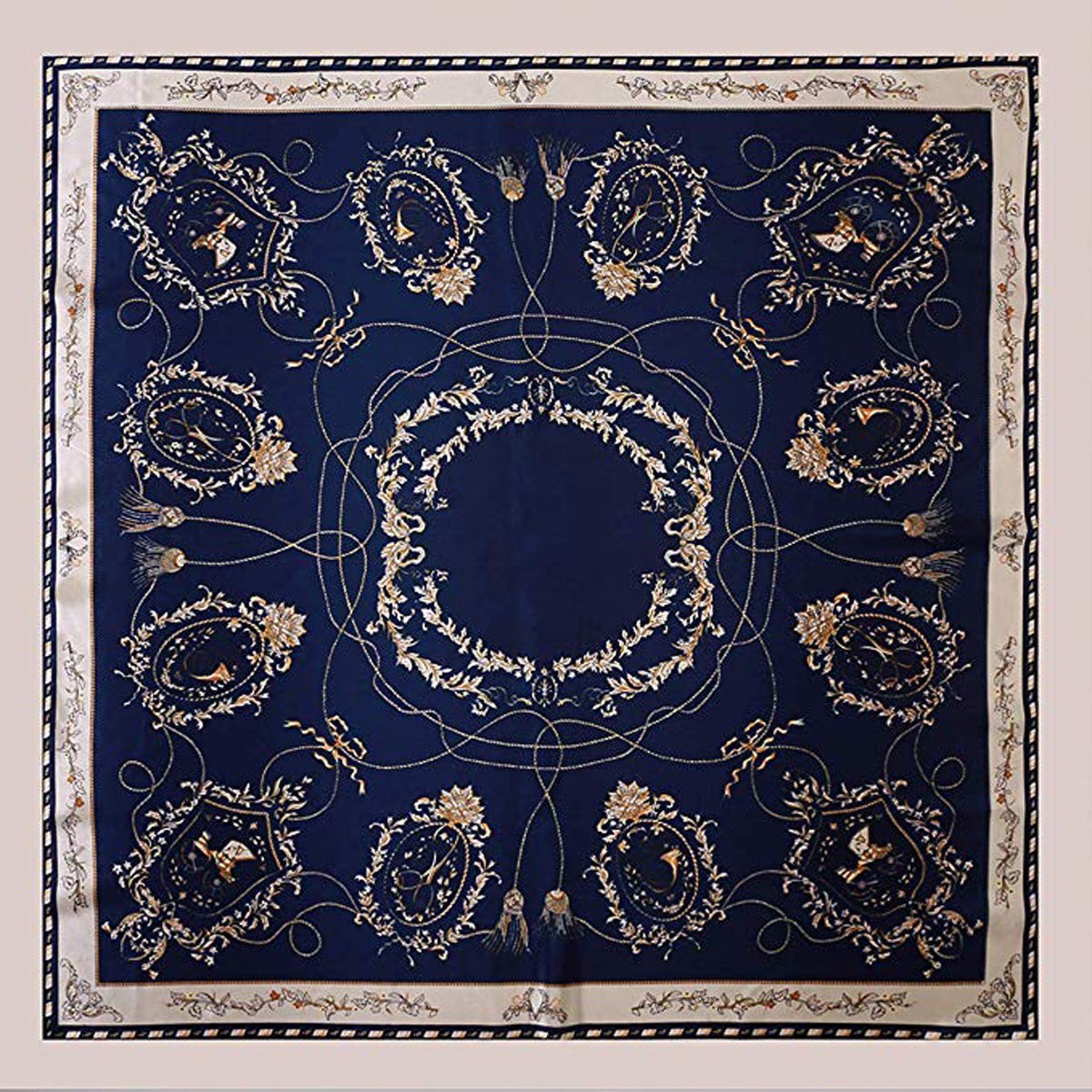 Silk Scarf Neck Scarves Women’s Large Square Satin Hair Scarf 35 x 35 inches …