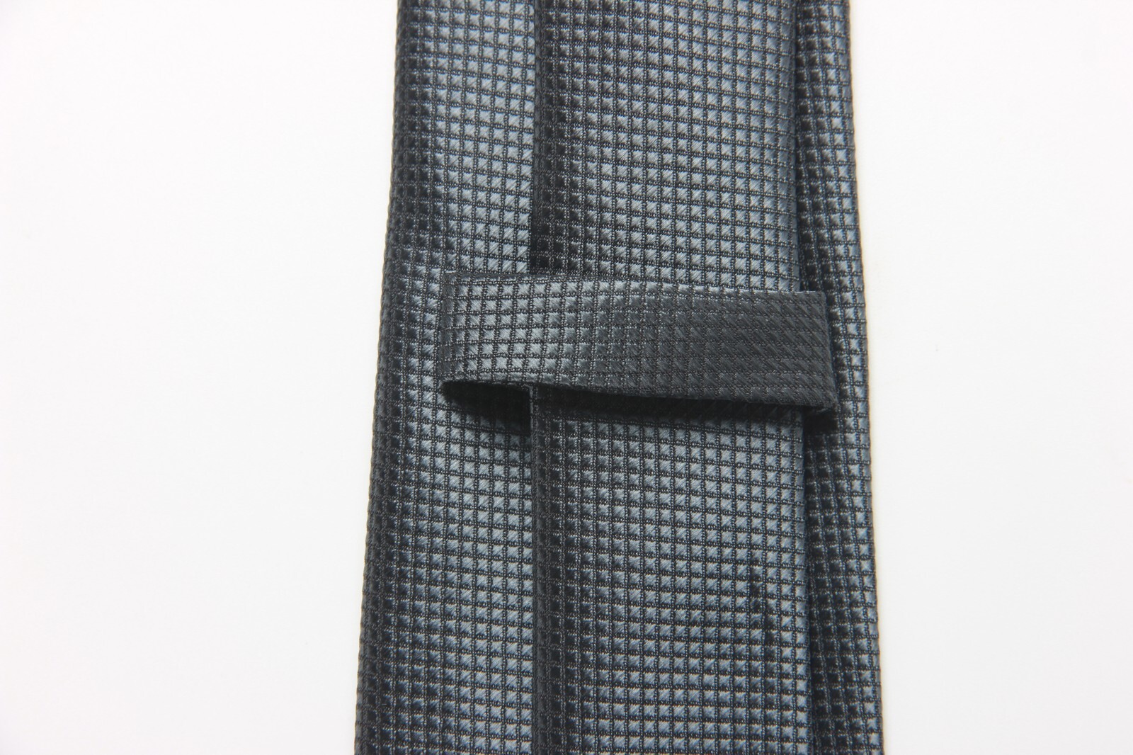New Classic Checks Plaids Gray JACQUARD WOVEN 100% Silk Men’s Necktie Tie