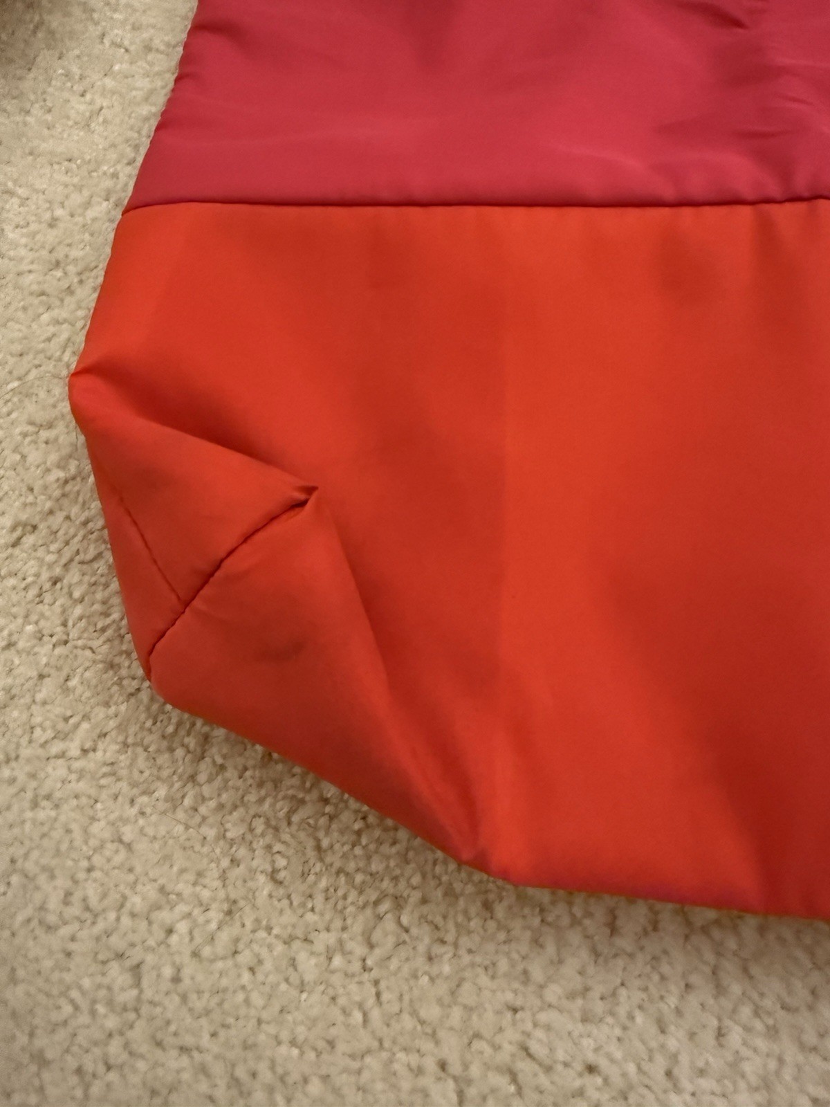 10x Lancôme Pink/Red Waterproof Flamingo Lined Tote Bag Hot Barbie 16x15x3”