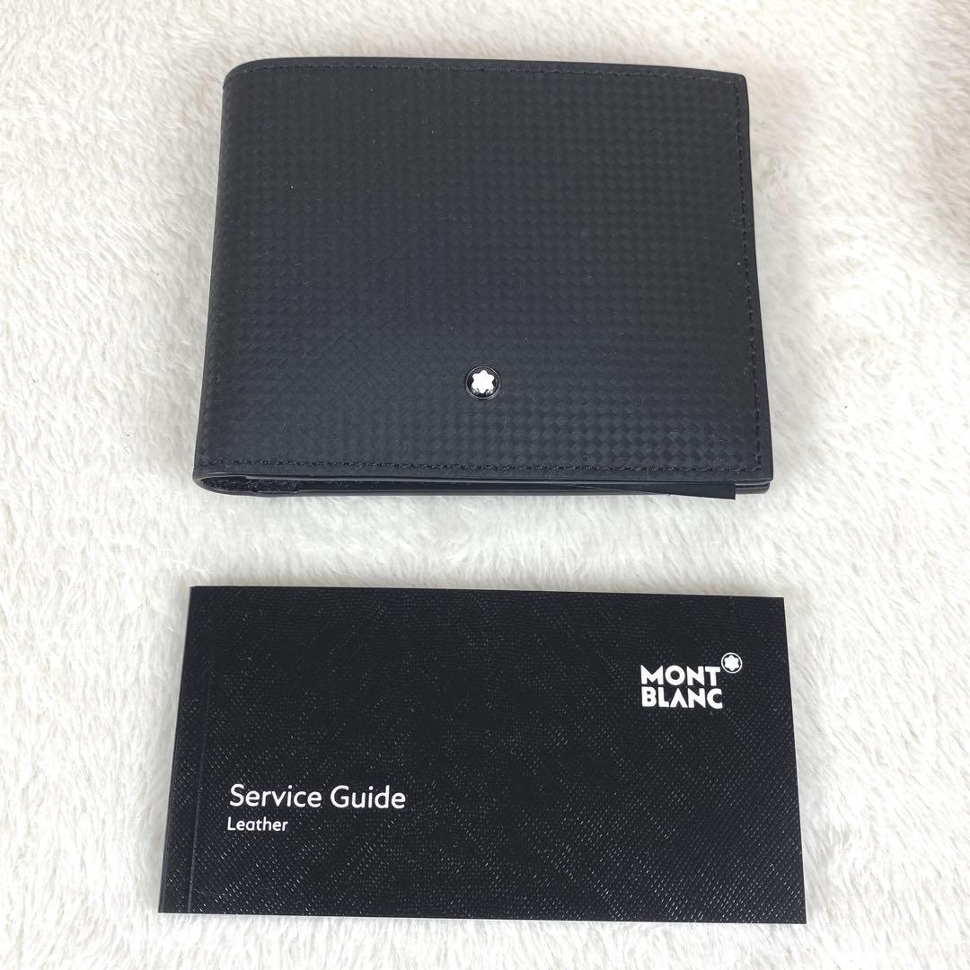 Montblanc 111144 Bifold Wallet Black Leather 8 Card Slots Unused Mint