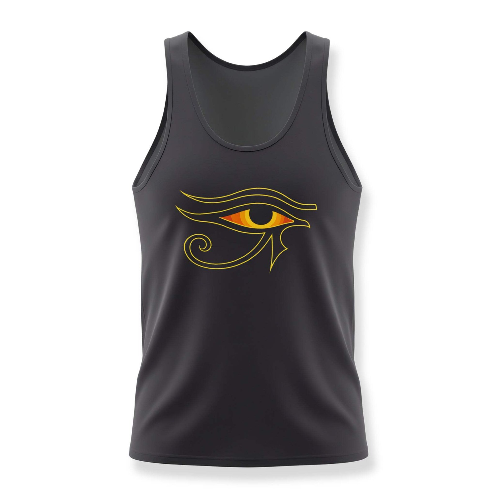 Fiery Eye of Ra Tank Top | Ancient Egyptian Mythology Symbol Shirt Ra