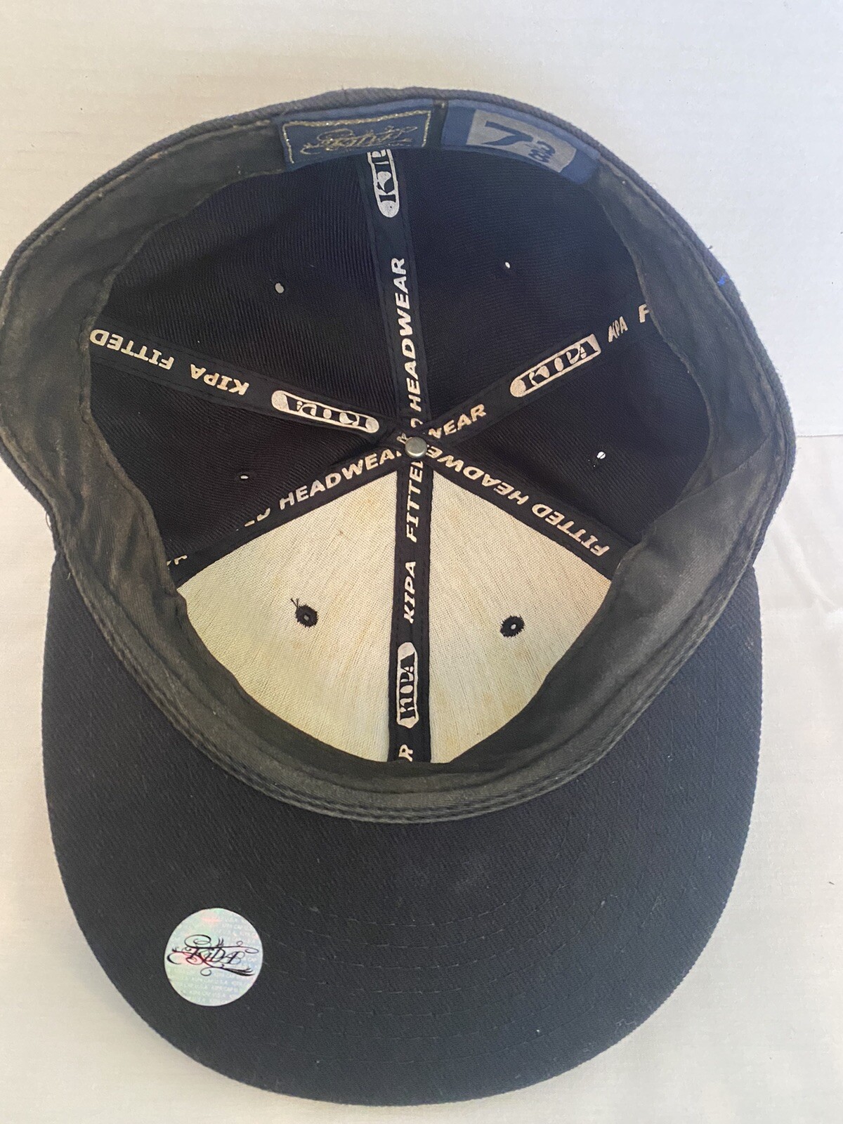 KIPA Premium Headwear Navy Blue Hat 7 3/8 Blank No Logo