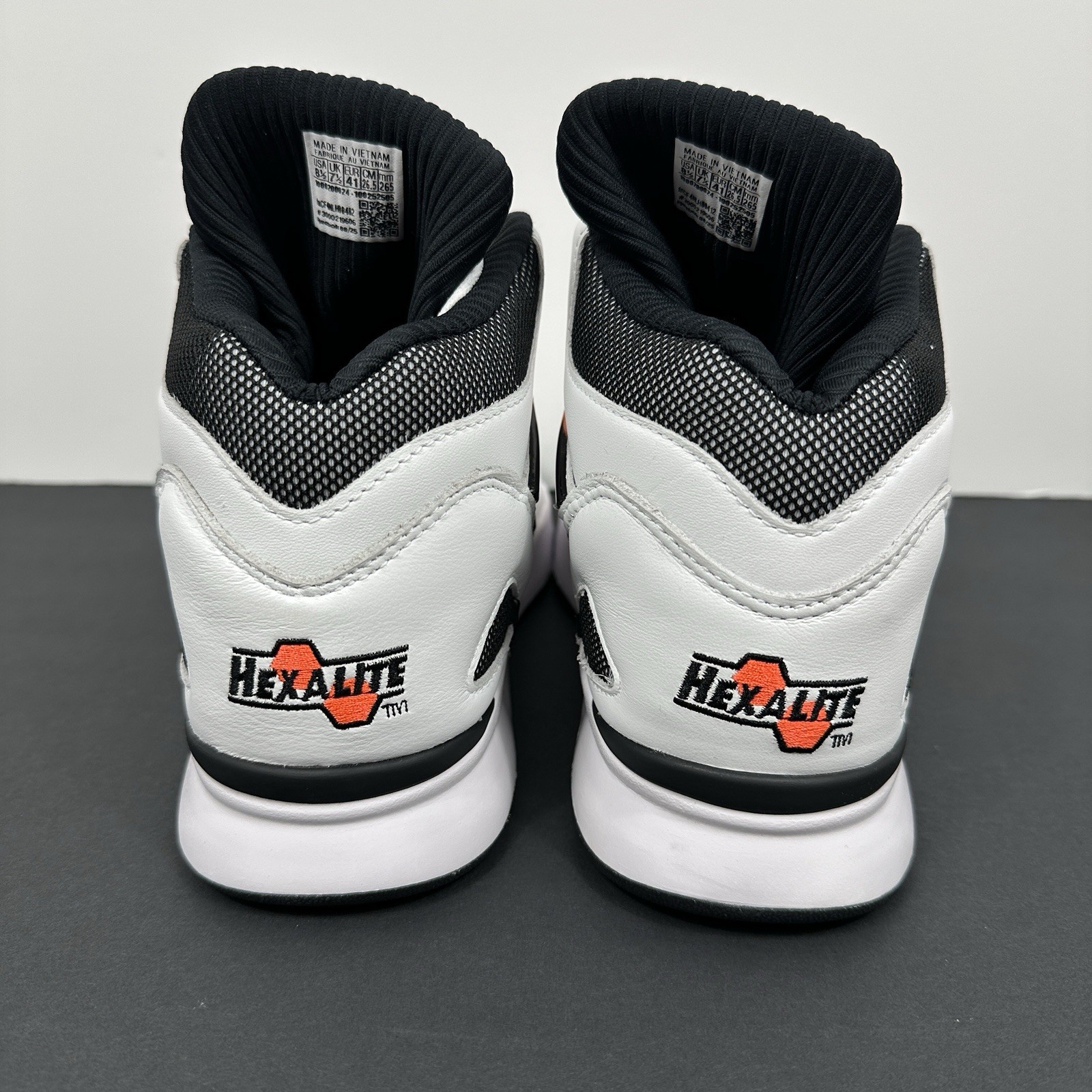 Reebok Pump Omni Zone II White Black Orange Shoes G57540 Men’s Size 8.5