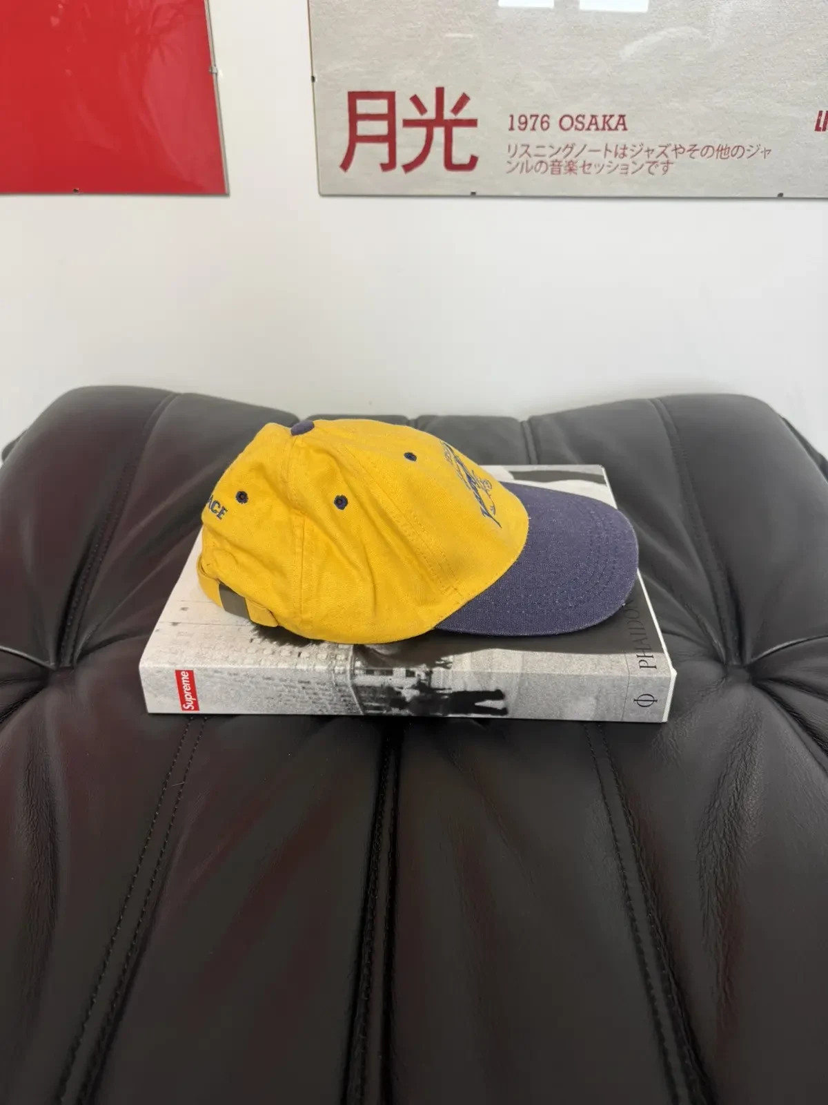 Vintage 90s Gianni Versace “Yellow Jeans” Desinger Hat Cap