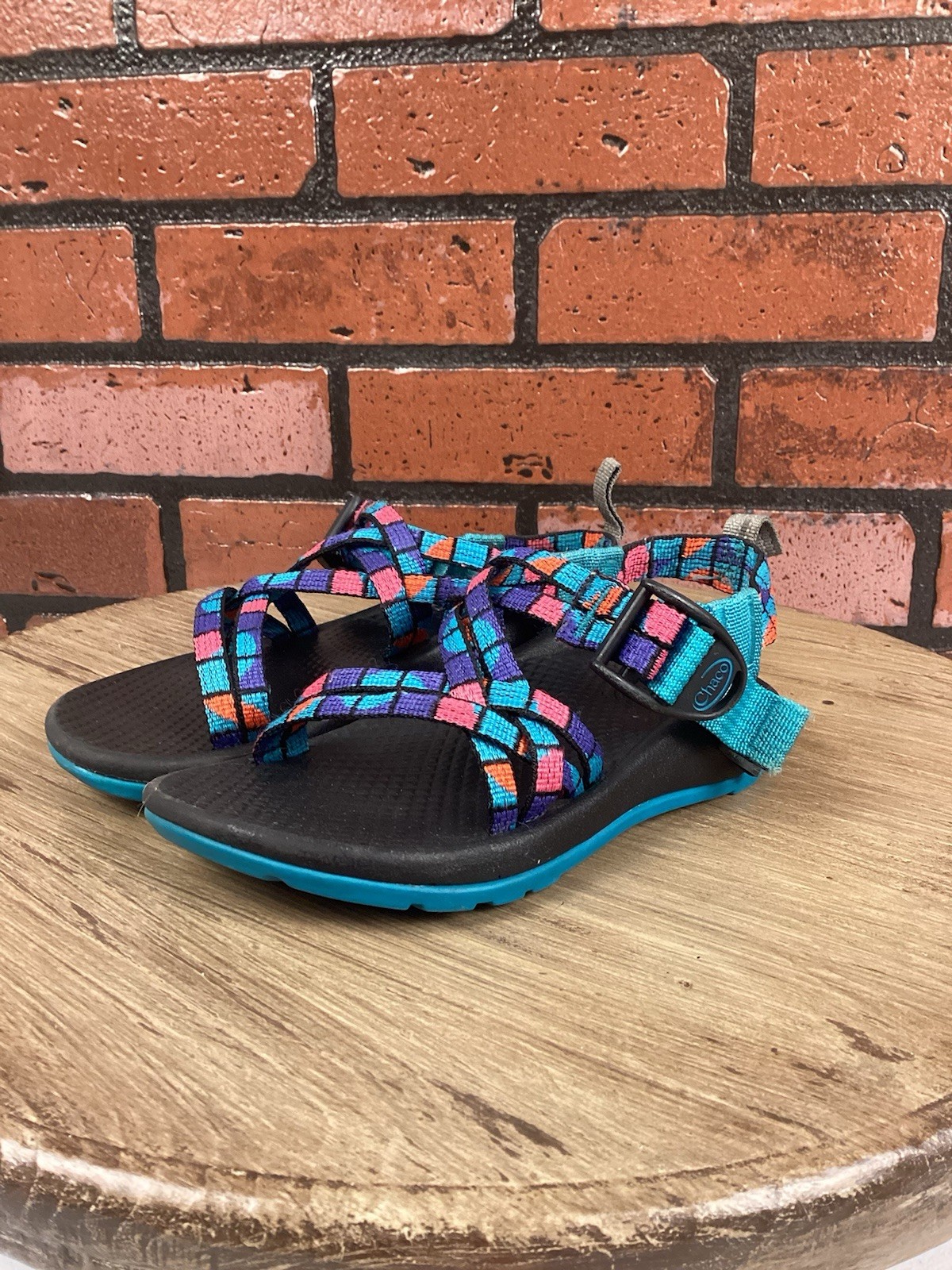 Chaco Sandles Girls Sz 11 Used Still In Good Condition Pink Purple