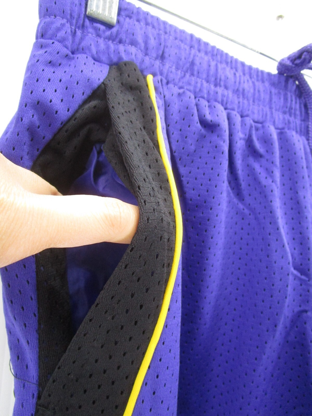 Stacy Adams Tracksuit Men Medium Purple Gold Warm Up 2 Piece Jacket Pants NEW