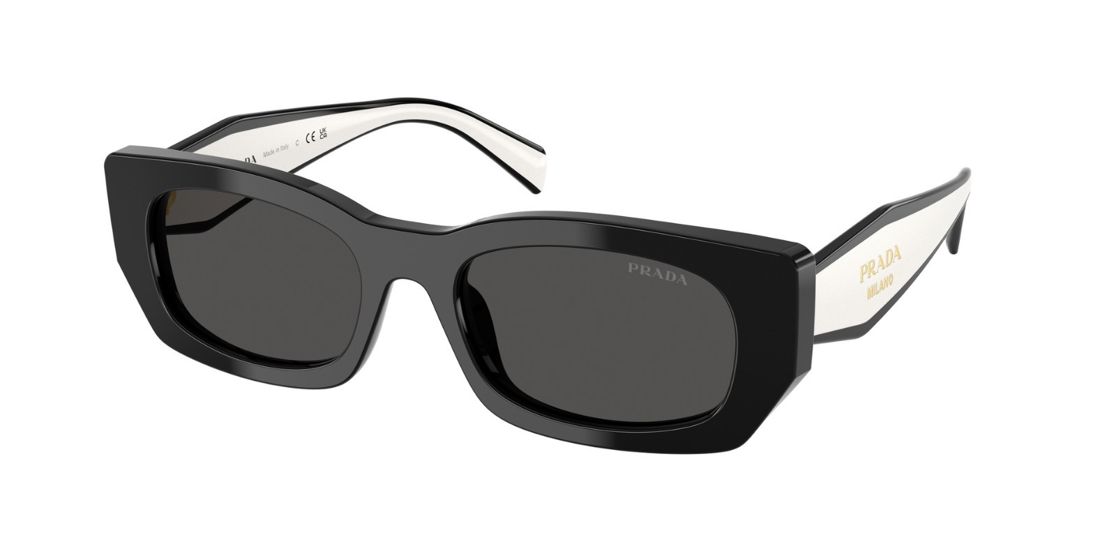 PRADA PR B05S 09Q08Z Black Dark Grey 53 mm Women’s Sunglasses