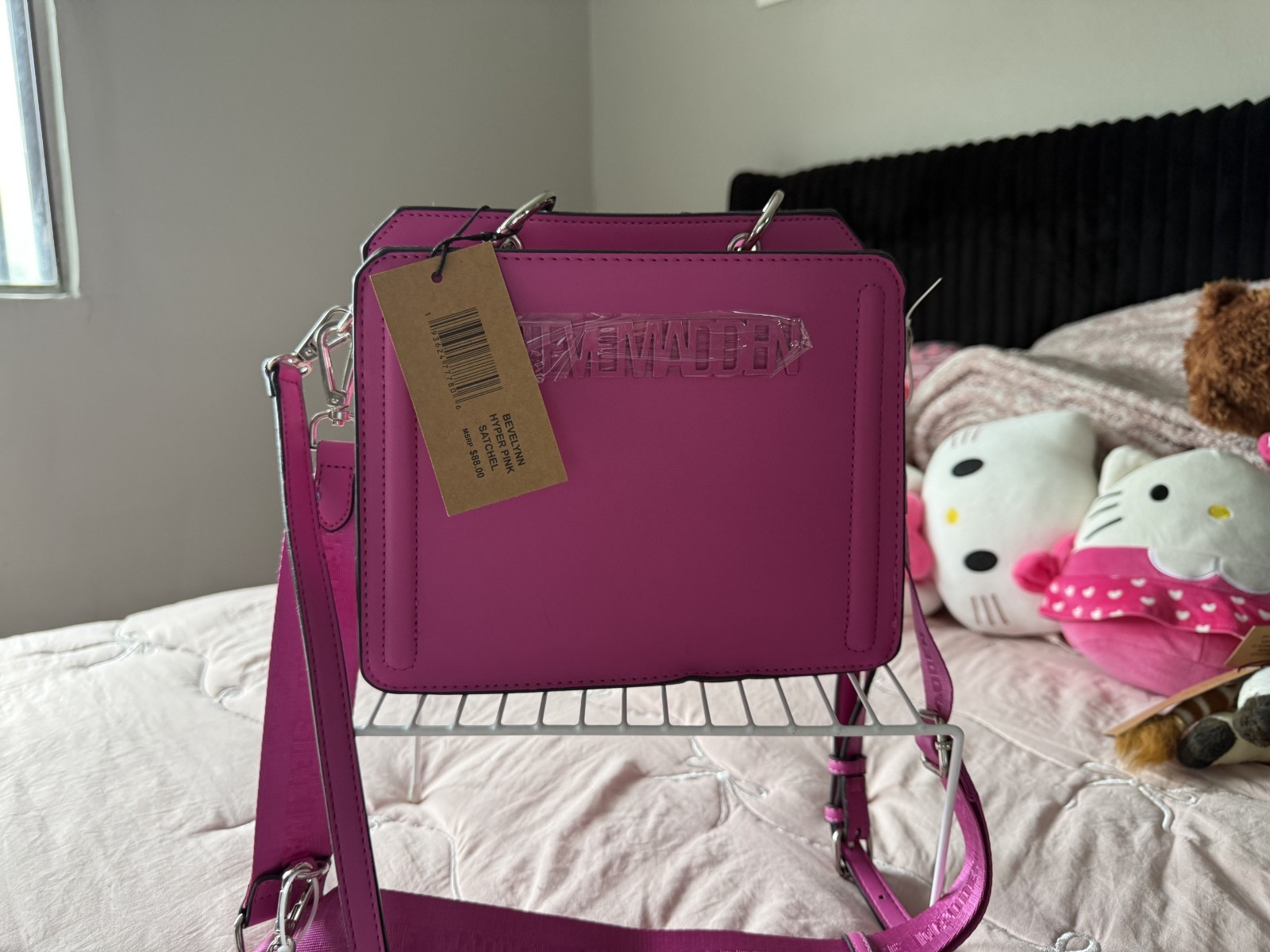 Steve Madden Tote Satchel Purse Bag ” Hyper Pink” BRAND NEW