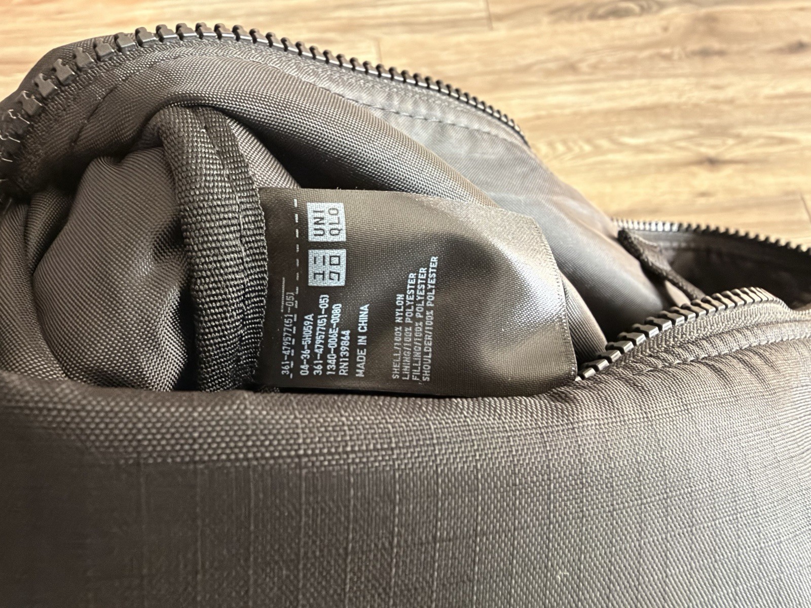 UNIQLO Shoulder Bag Multi-Pocket Black Unisex
