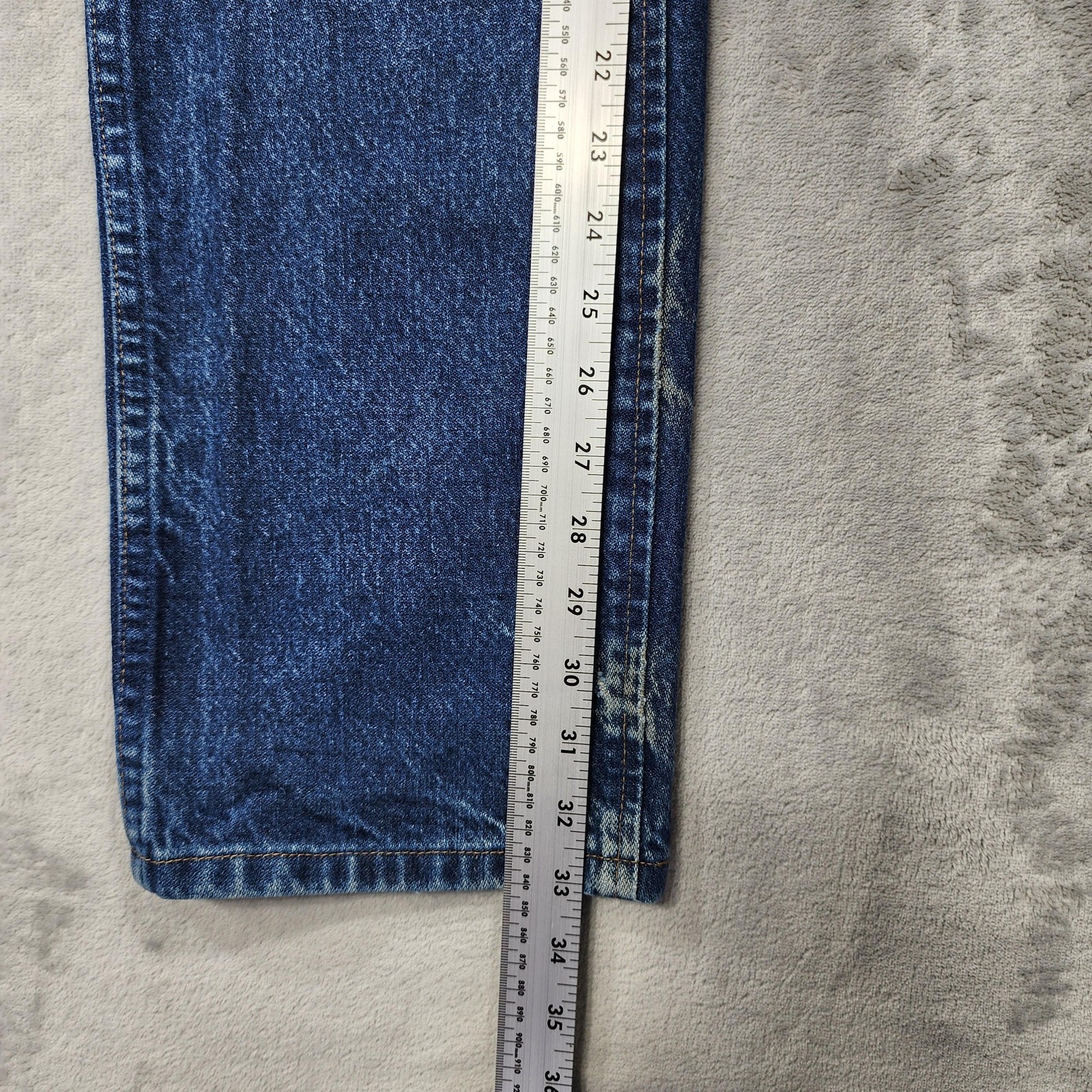 Wrangler Jeans Mens 32×34 Blue Slim Straight Cowboy Cut Denim Western 36MWZ