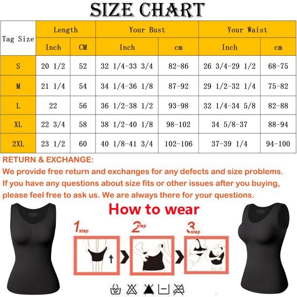 Women Shapewear Camisoles With Built in Bra Tummy Control Tank Tops Body Shaper