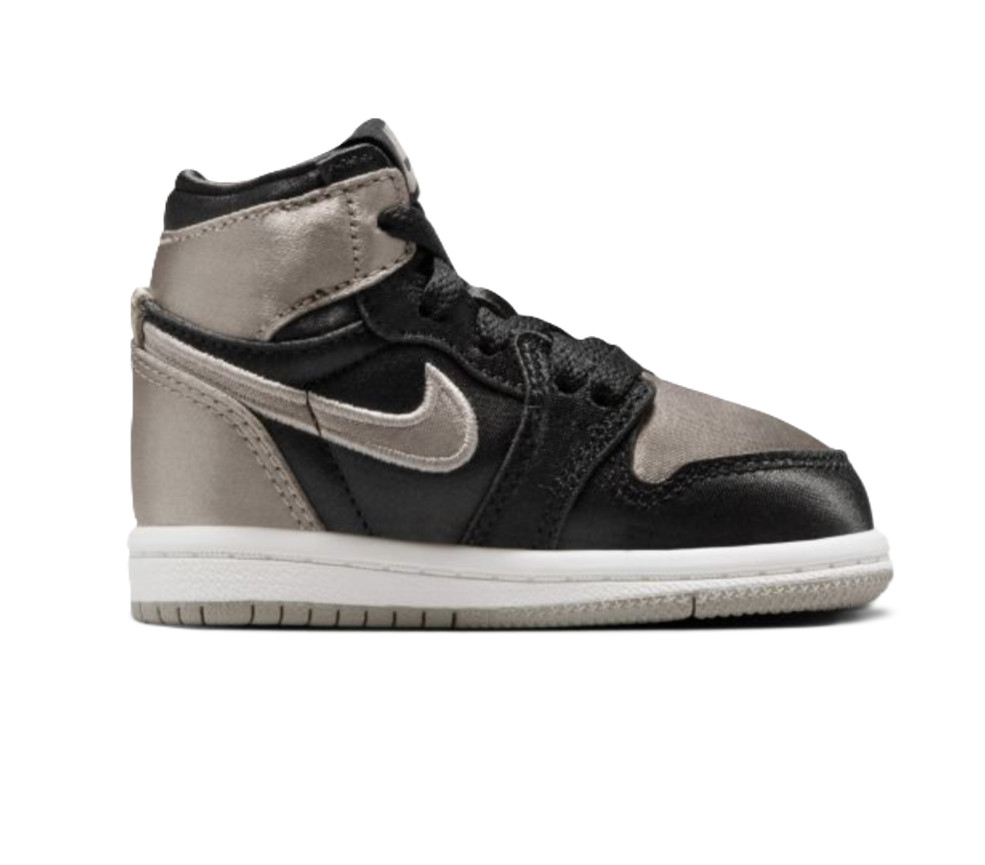 Nike TD Air Jordan 1 Retro High OG Satin Shadow Black/Grey FD5305-010 i