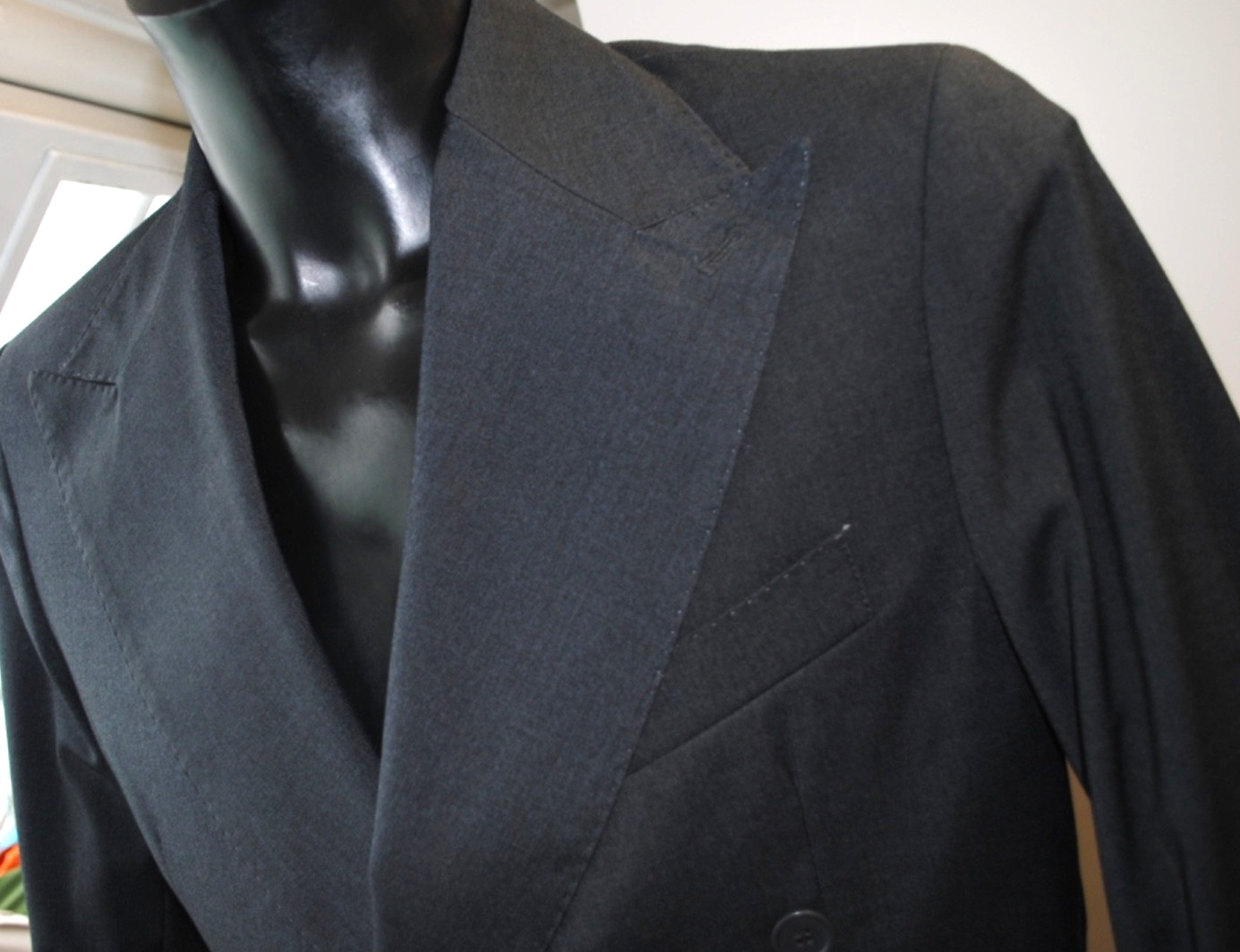 EXTE’ TAILORED DRESS FRESH FABRIC WOOL SIZE 56 540.00 TAG AB GREY