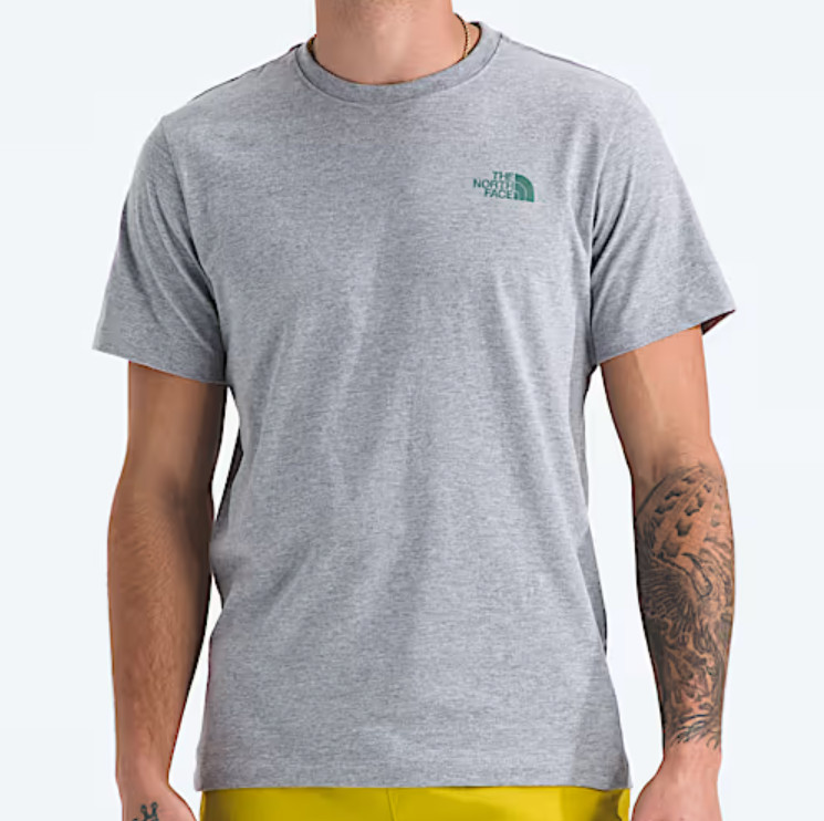 The North Face Men’s Short Sleeve Core Celebration Box NSE Tee Gray Size M NWT