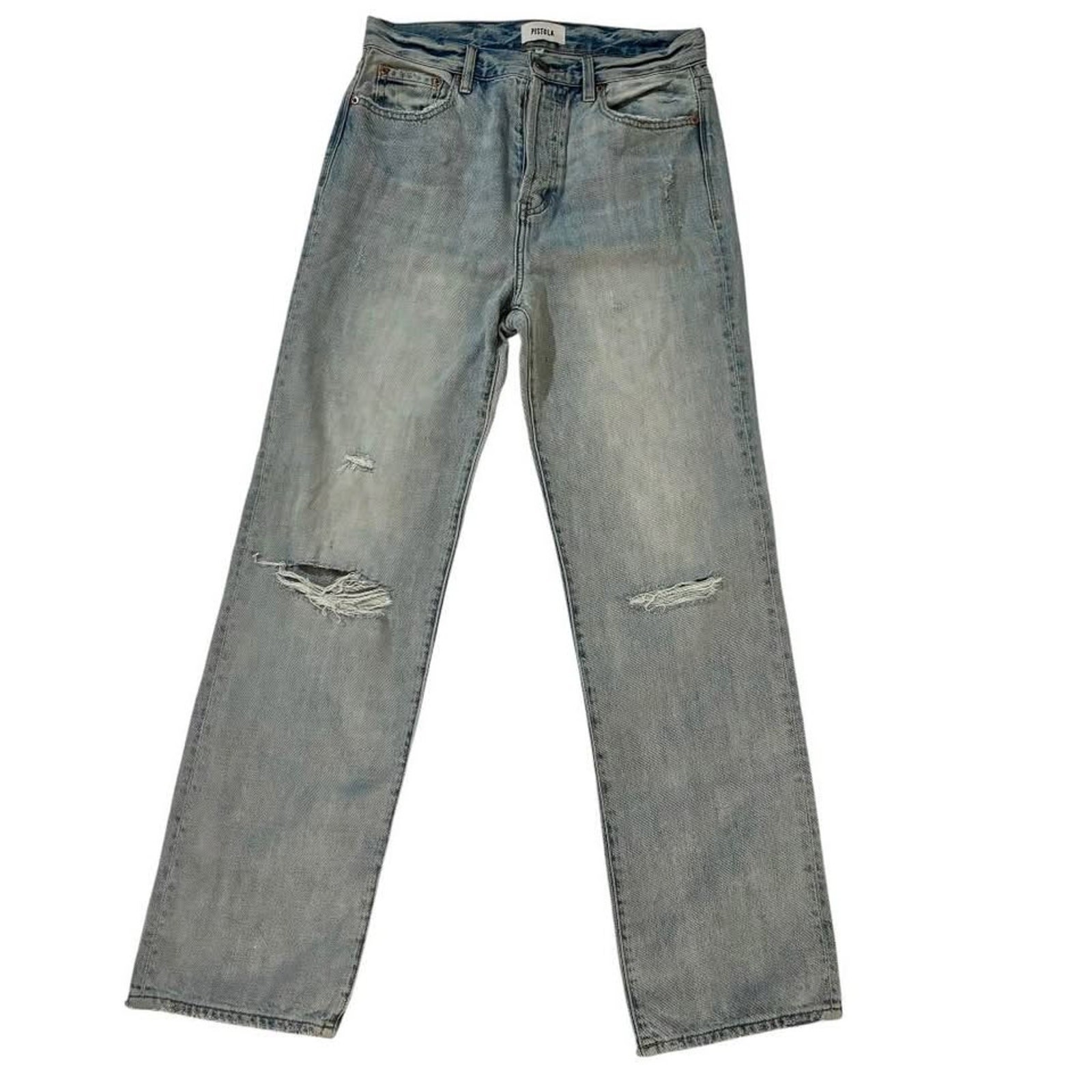 PISTOLA “CASSIE” HIGH RISE STRAIGHT LEG DENIM WASH JEANS SIZE 27