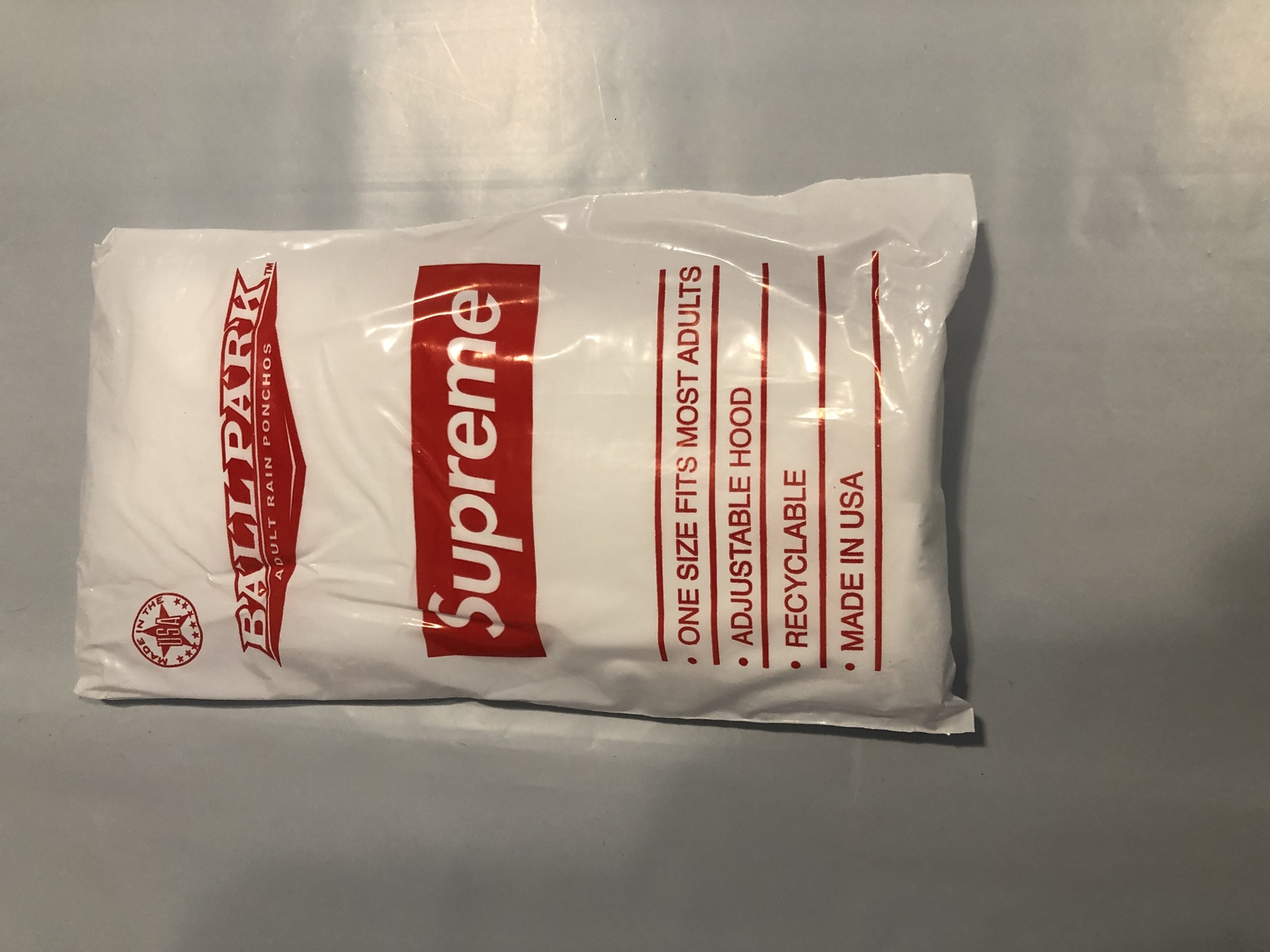 Supreme Ballpark Poncho Clear OS S/S 20