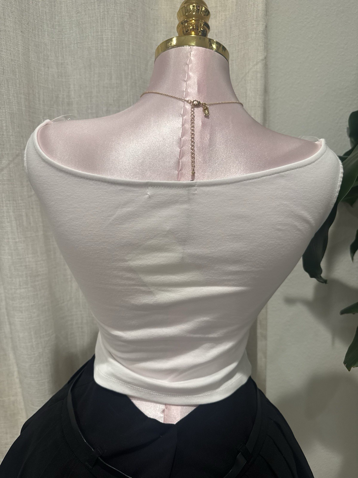 Active Basic White Ruched Sleeveless Boat Neck Stretch Knit Top Cotton S Women