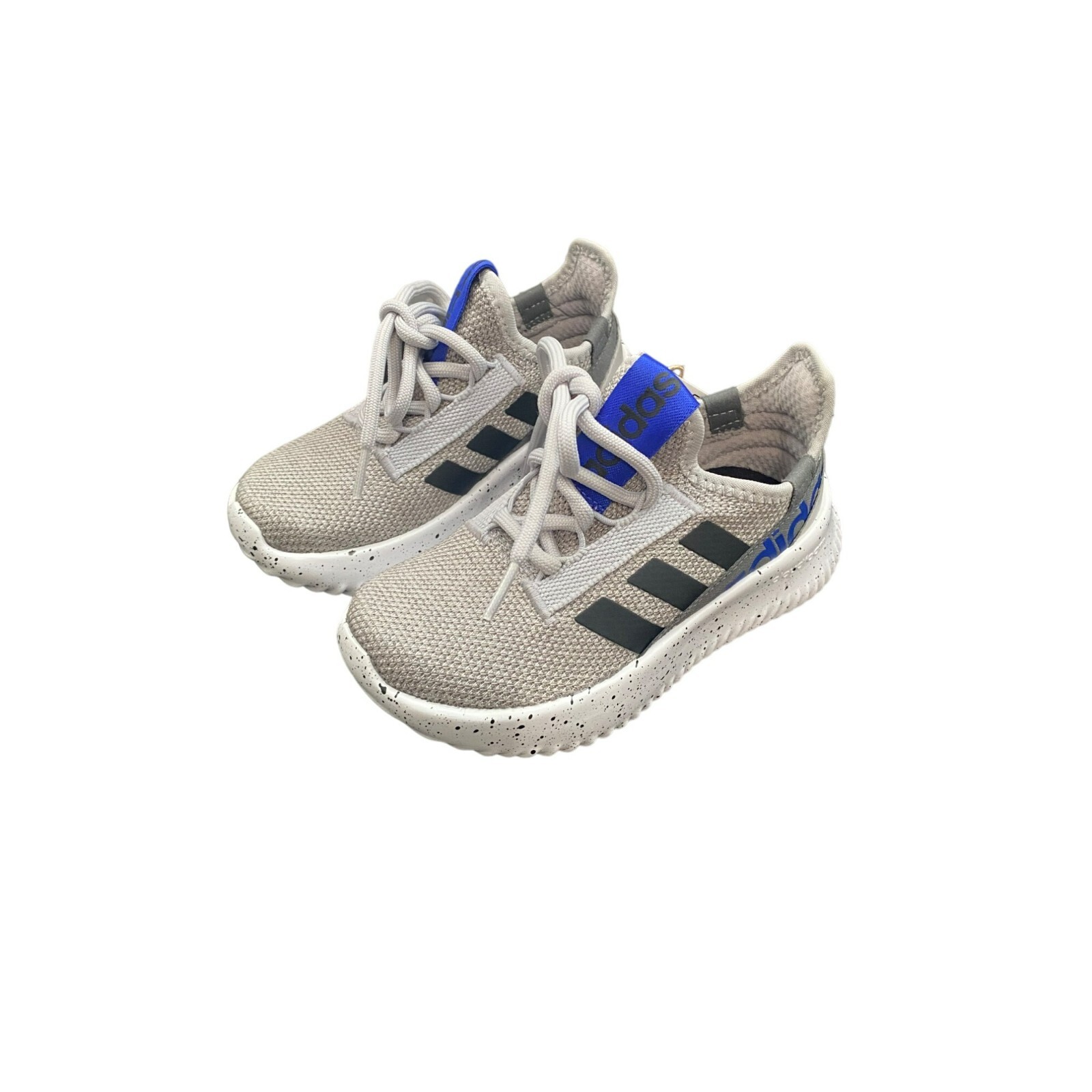 Adidas Kids Kaptir 2.0 Running Shoes Sz 11.5K Grey & Blue Mesh Upper