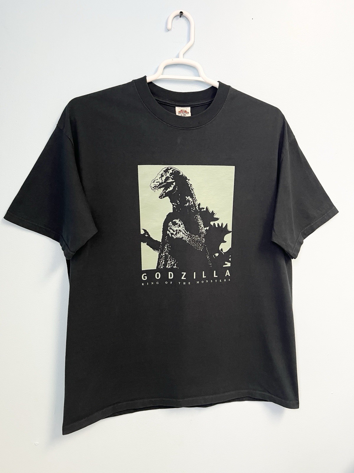 Vintage 90s Rainforest Cafe Godzilla King of the Monsters T Shirt USA XL Black