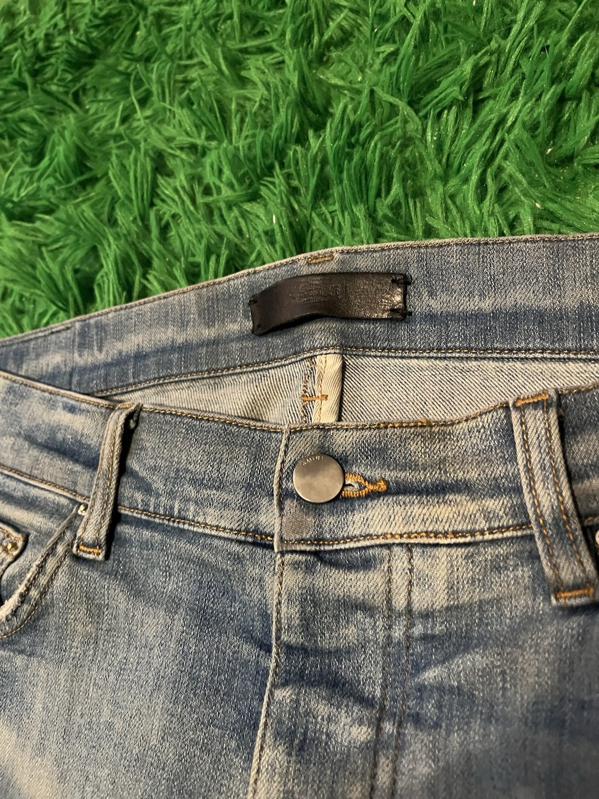 Amiri Camo Bones clay indigo Jeans size 34
