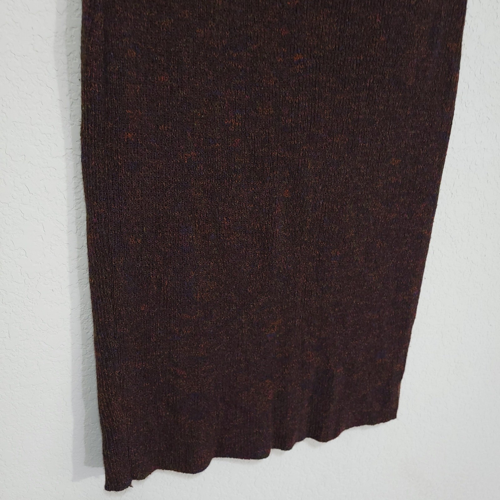 Vintage 90s Skirt Richard and Co Womens M Ribbed Knit Pencil Straight Stretch