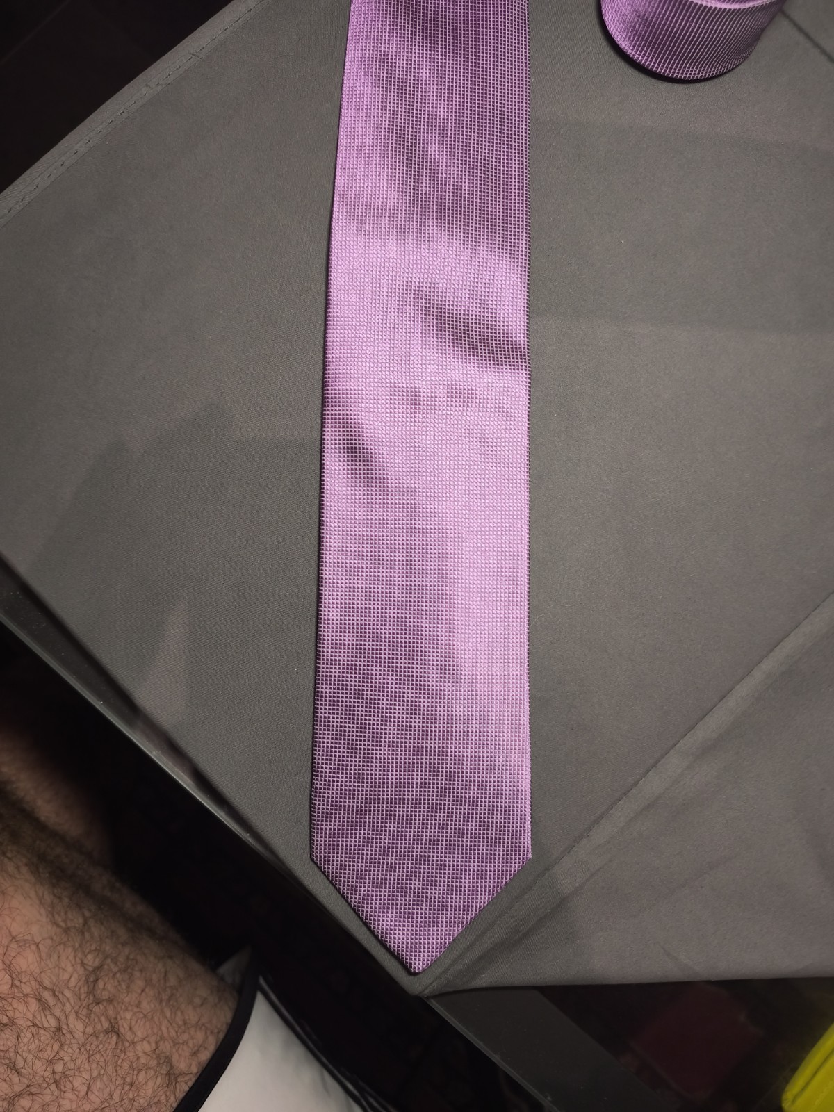 Clerici – Solid Color Lilac Silk Tie Made in Italy