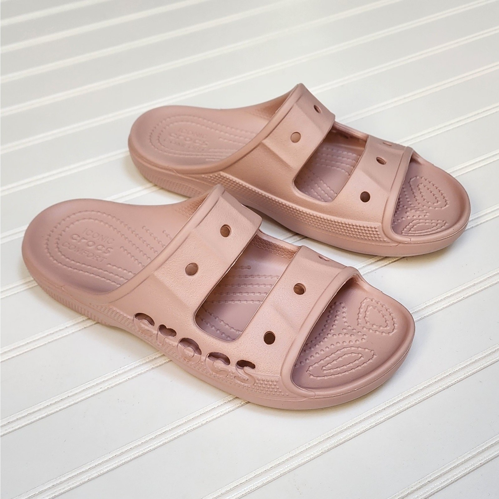 Crocs Unisex Adult Baya Slide Sandals Size 6 Men’s/8 Women’s Pink