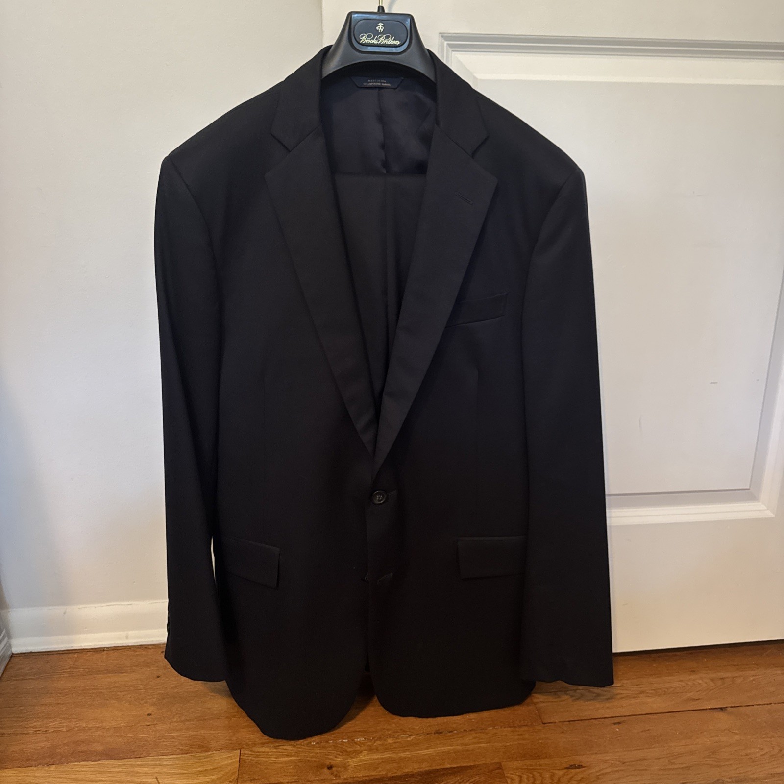 Brooks Brothers 1818 Regent Classic Dark Navy Suit 40R Vitale Barberis Canonico