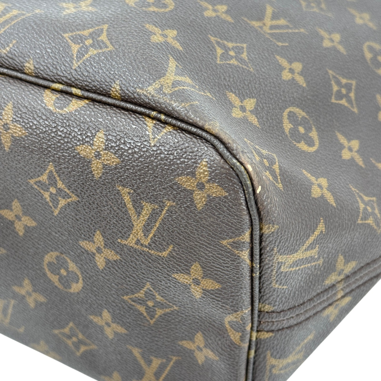 LOUIS VUITTON Neverfull MM Monogram Canvas Brown Women Shoulder Tote Bag M40156