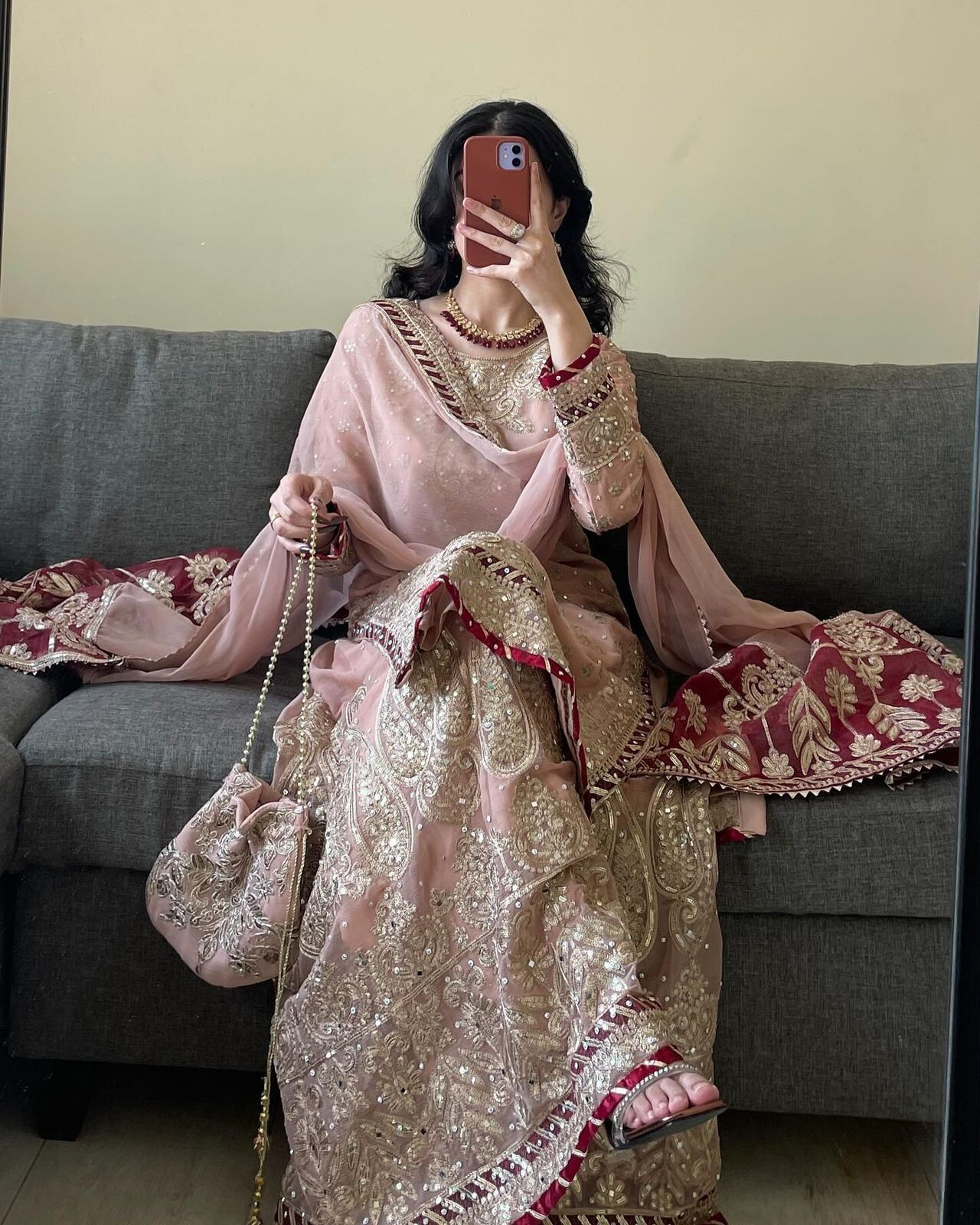Fully Readymade Women Kurta Sharara Designer Dupatta Set Pakistani Salwar Kameez