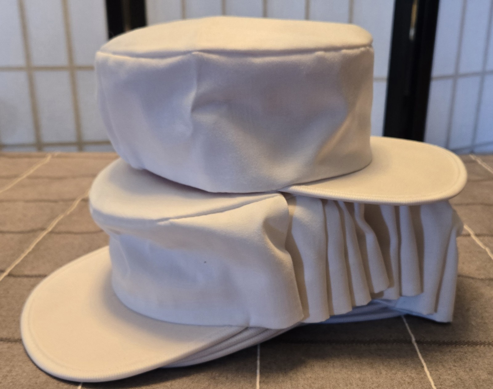 Painters Caps Hats USA One Size Fits Adult Men White 5 Blanks