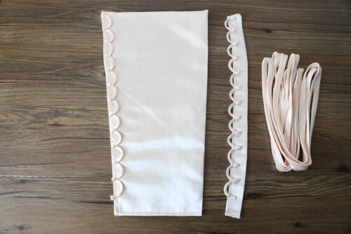 3PCS/Set Satin Wedding Dress Zipper Replacement Adjustable Corset Back Kit Lace