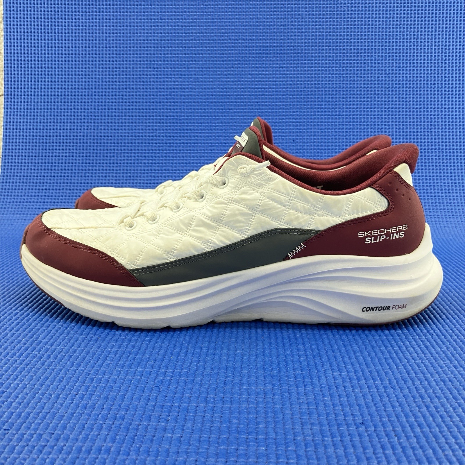 Skechers Slip-Ins Cozy Fit Athletic Shoes Men’s Size 11.5 White 232619