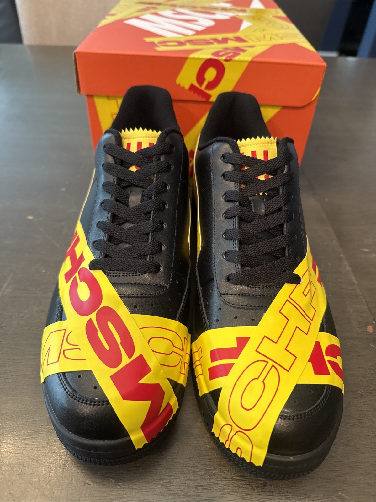 MSCHF Limited Edition TAP3 Black and Yellow Shoes Size 9 Medium