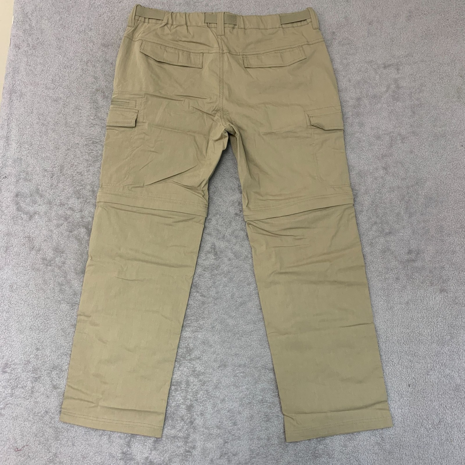 NWOT The B.C. Clothing Co. Men’s XL x 32 Beige Convertible Cargo Pants