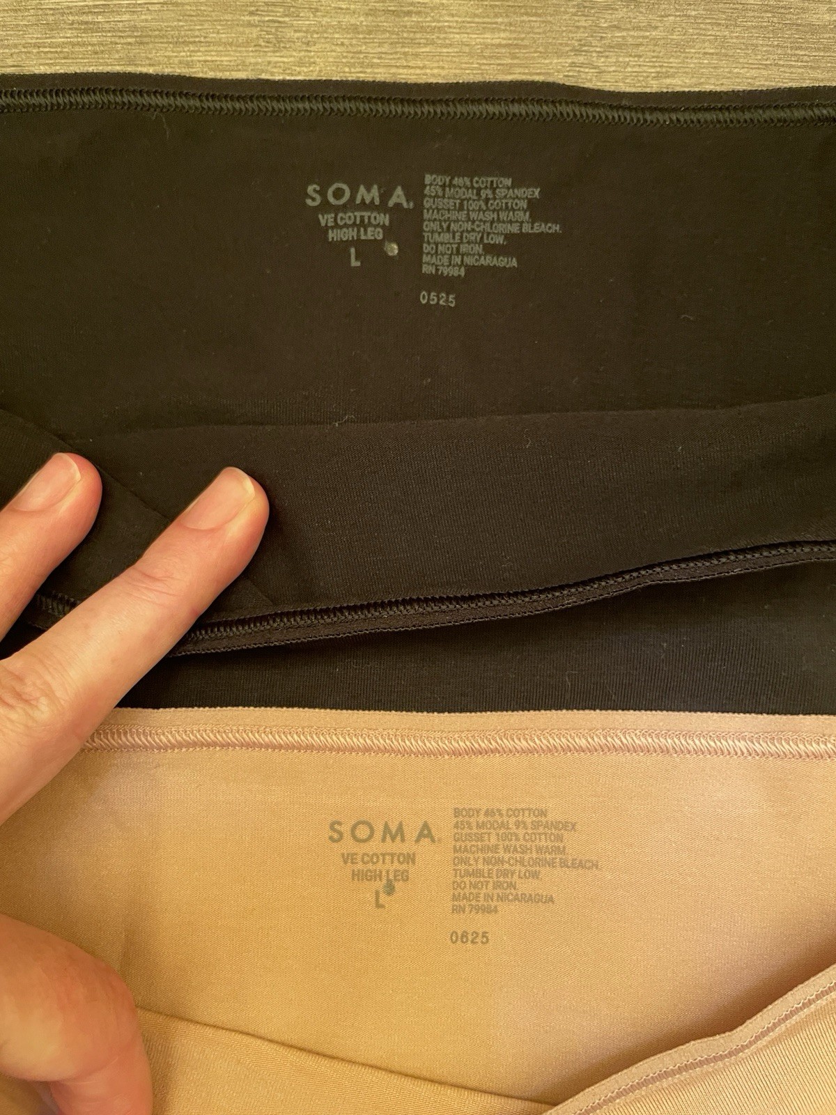 $72 Soma High Leg Panty Lot ~ 4 Pairs ~Large~Vanishing Edge~ No Show~NWT❤️