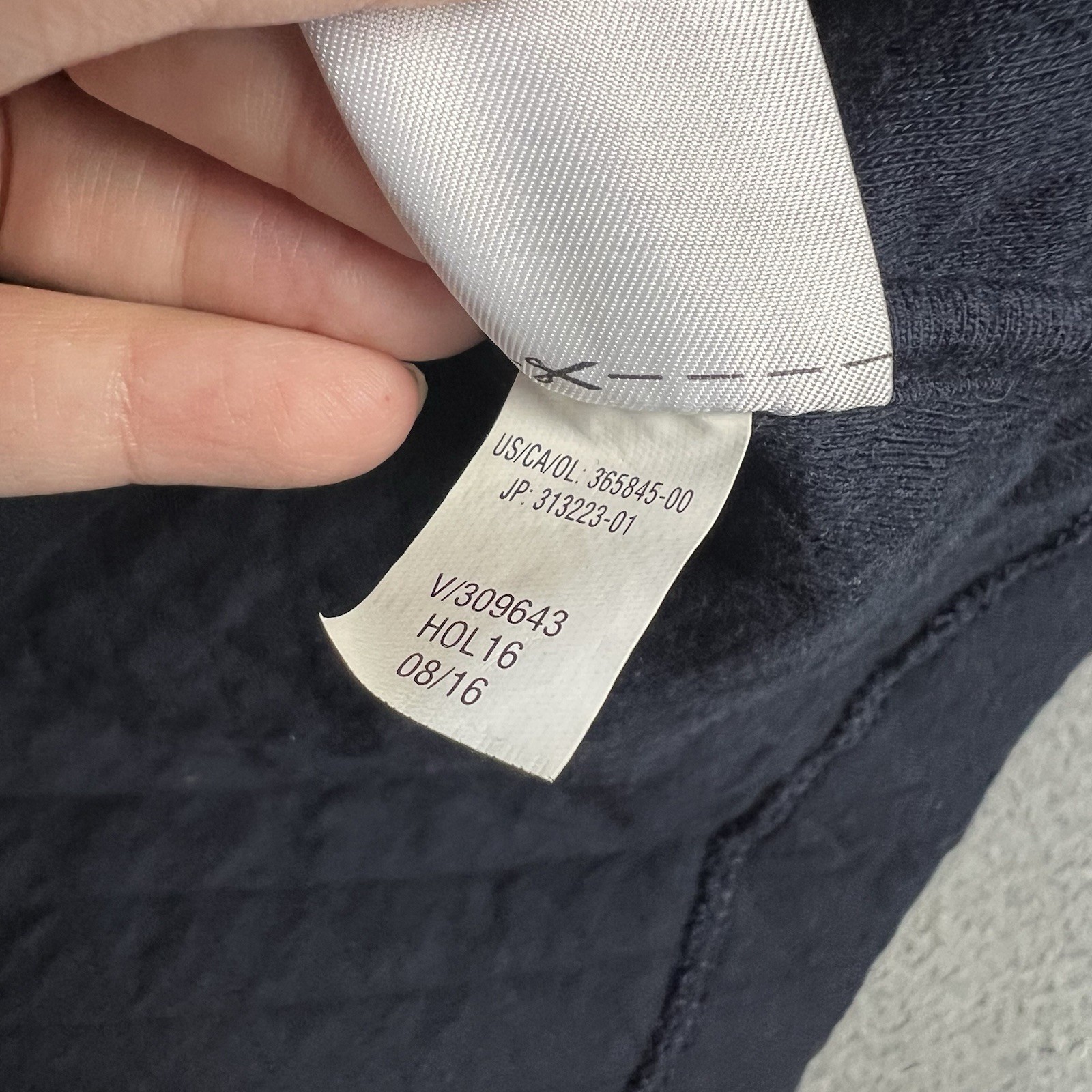 Banana Republic Womens Medium Moto Zip Jacket Asymmetrical Zip Navy Blue Cotton