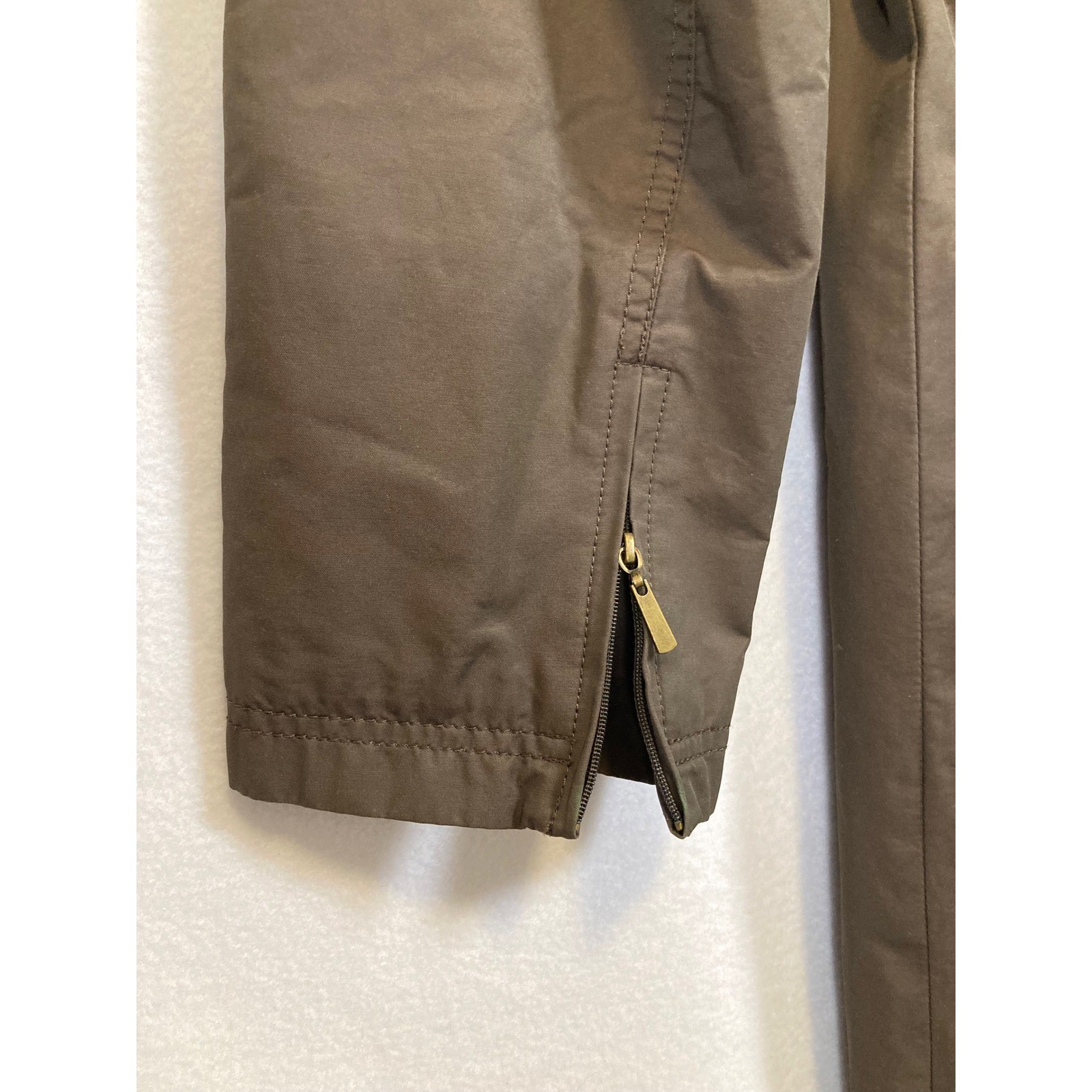 Utility Chic Gallery Women Medium Brown Hooded Belted Quilted Lining Trench Coat