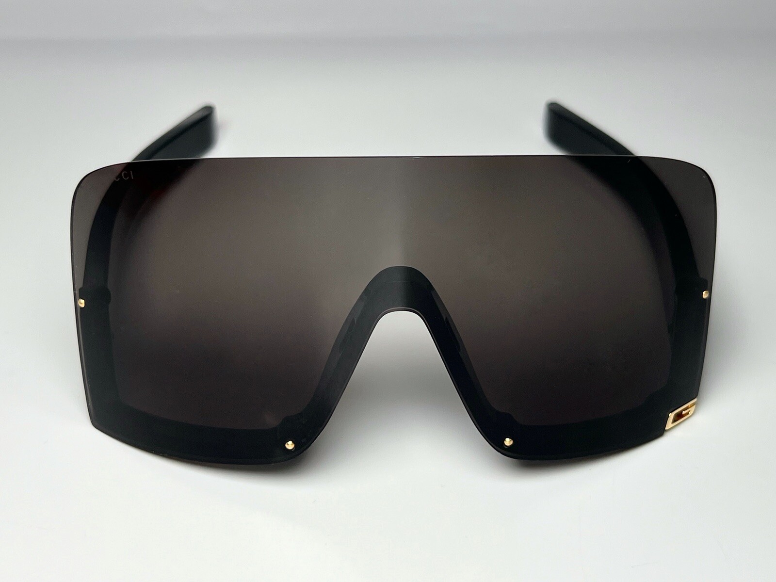 GUCCI Sunglasses GG1631S Acetate Black Shield 99-115mm Authentic