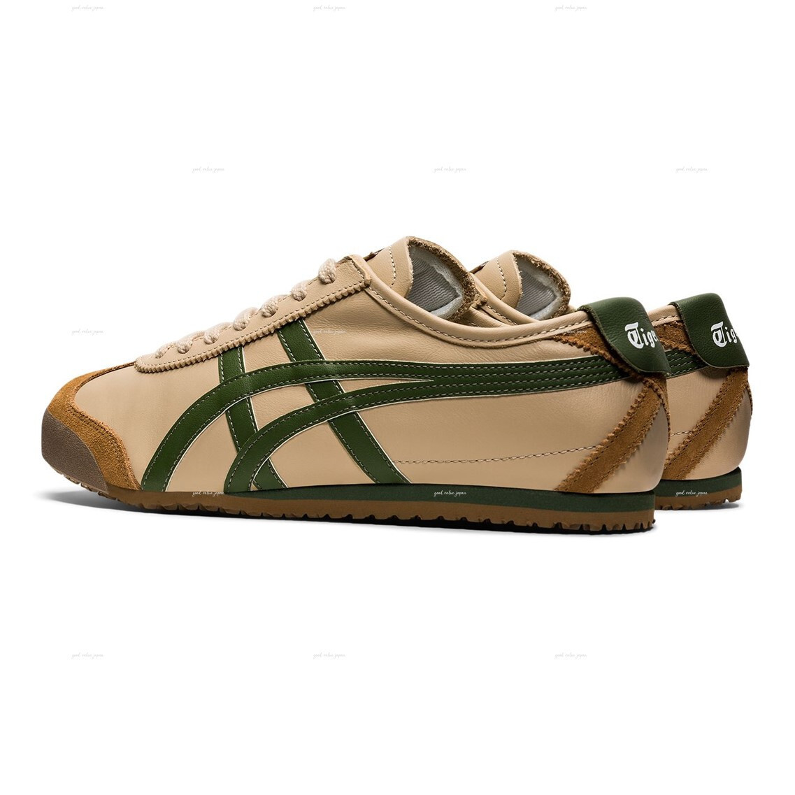 NEW Authentic Onitsuka Tiger MEXICO 66 1183C102 250 BEIGE GRASS GREEN