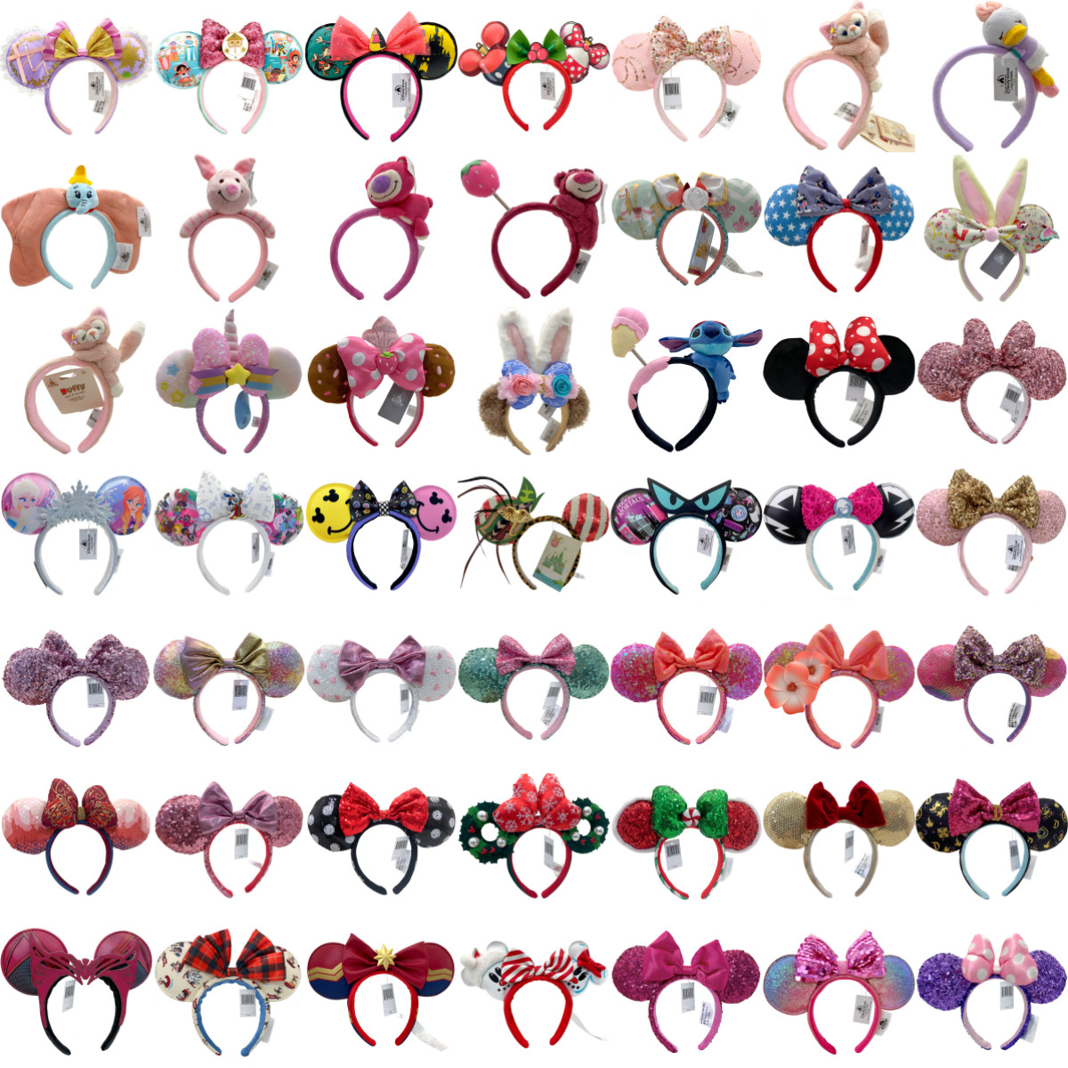 203+ Disney-Parks Headband Minnie Mickey Ears Bow Sequins Disneyland Resort