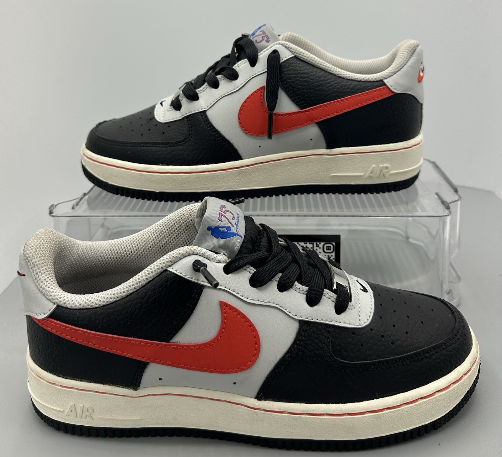 Nike Air Force 1 Low LV8 Black NBA 75th Trail Blazers DJ9993-001 Youth Size 6.5Y