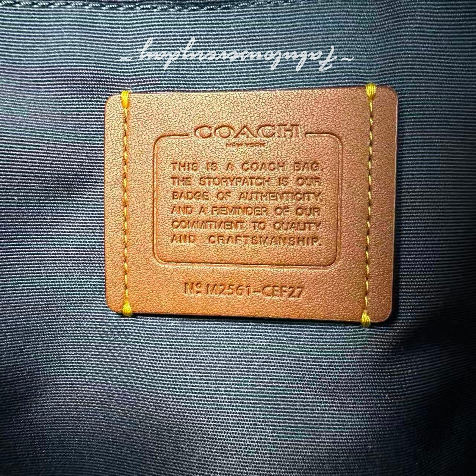 Coach Taylor Small Backpack In Loved Denim Gold/Light Indigo CEF27 NWT